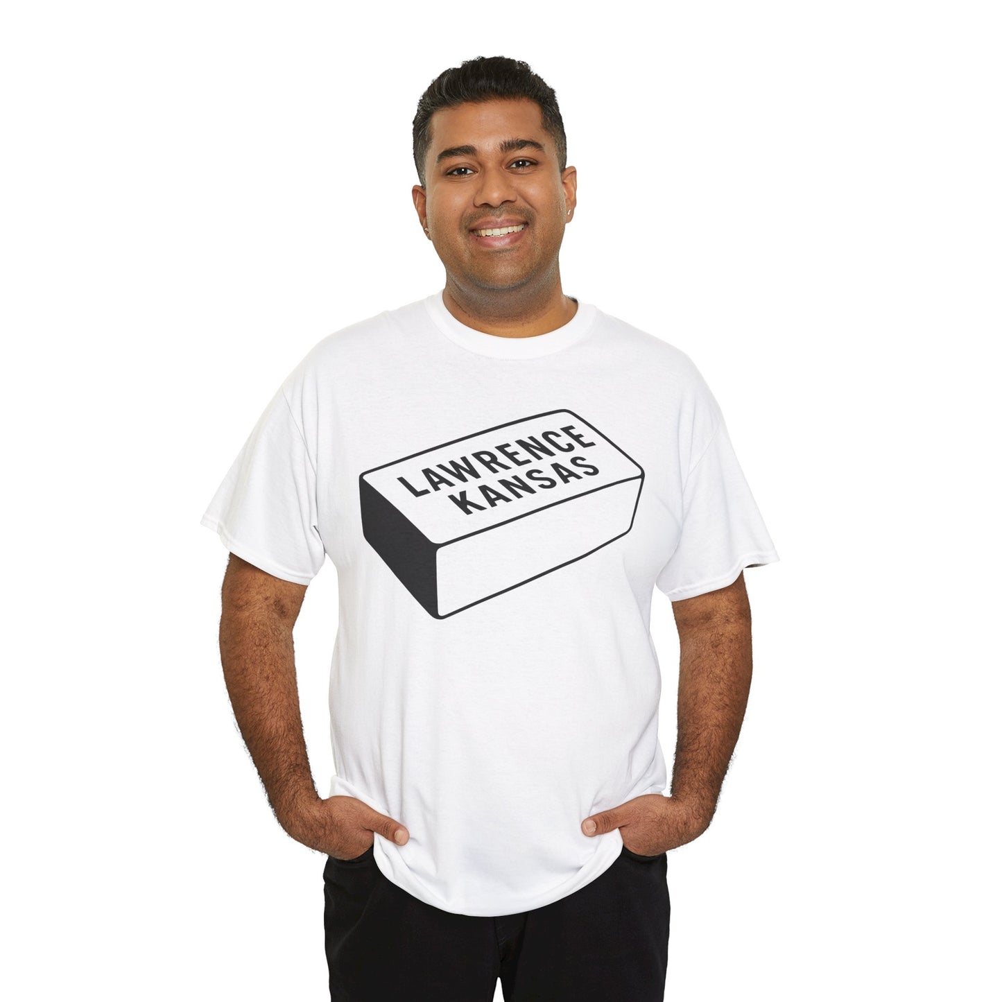 Lawrence Kansas Brick Tee - Large Logo