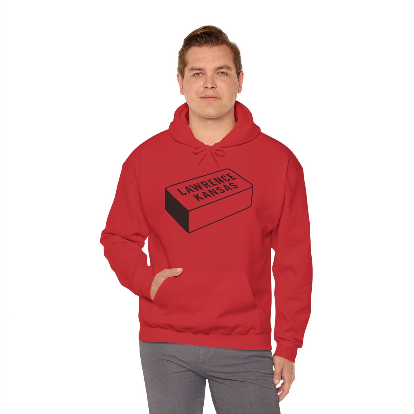 Lawrence Kansas Hoodie - Large Logo