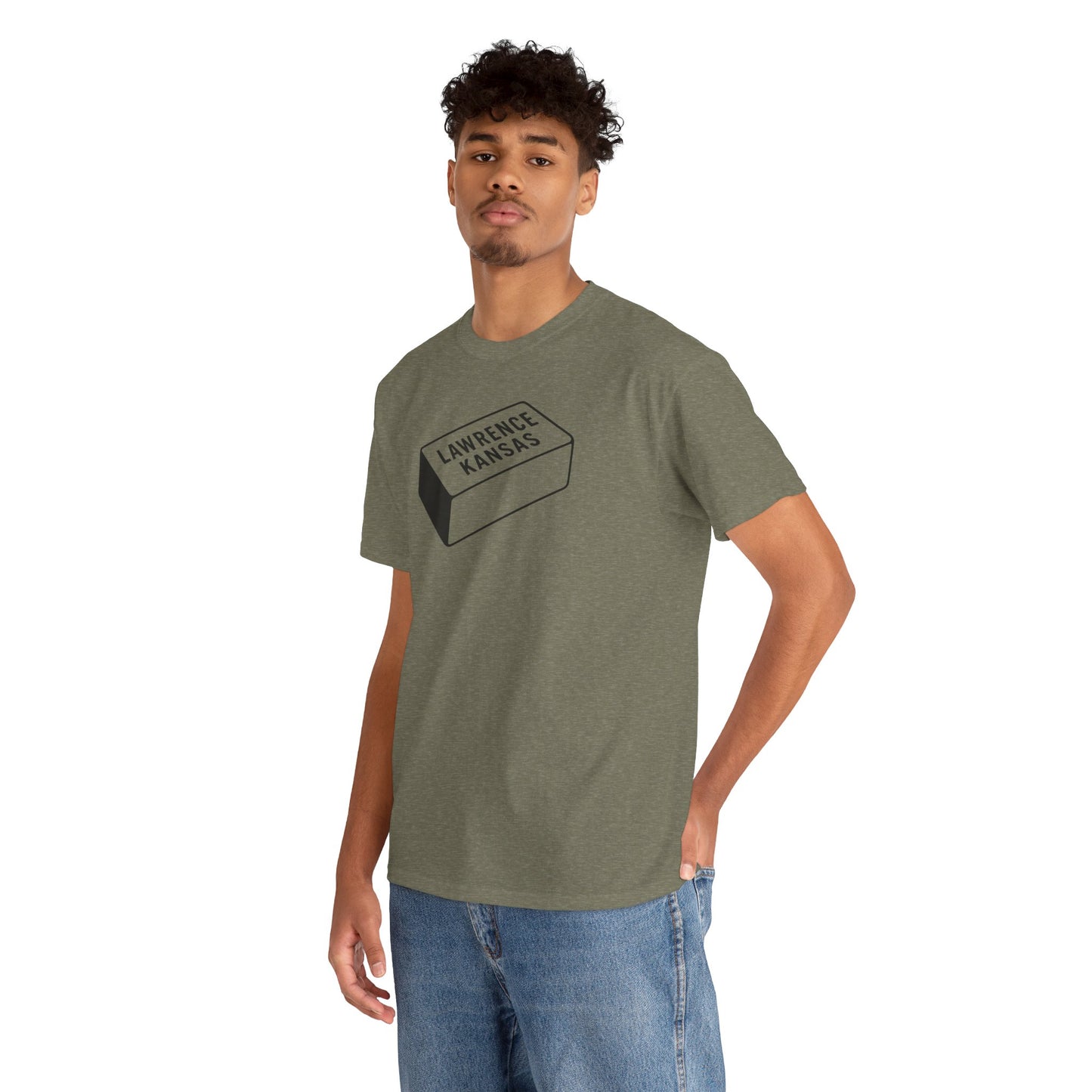 Lawrence Kansas Brick Tee - Small Logo
