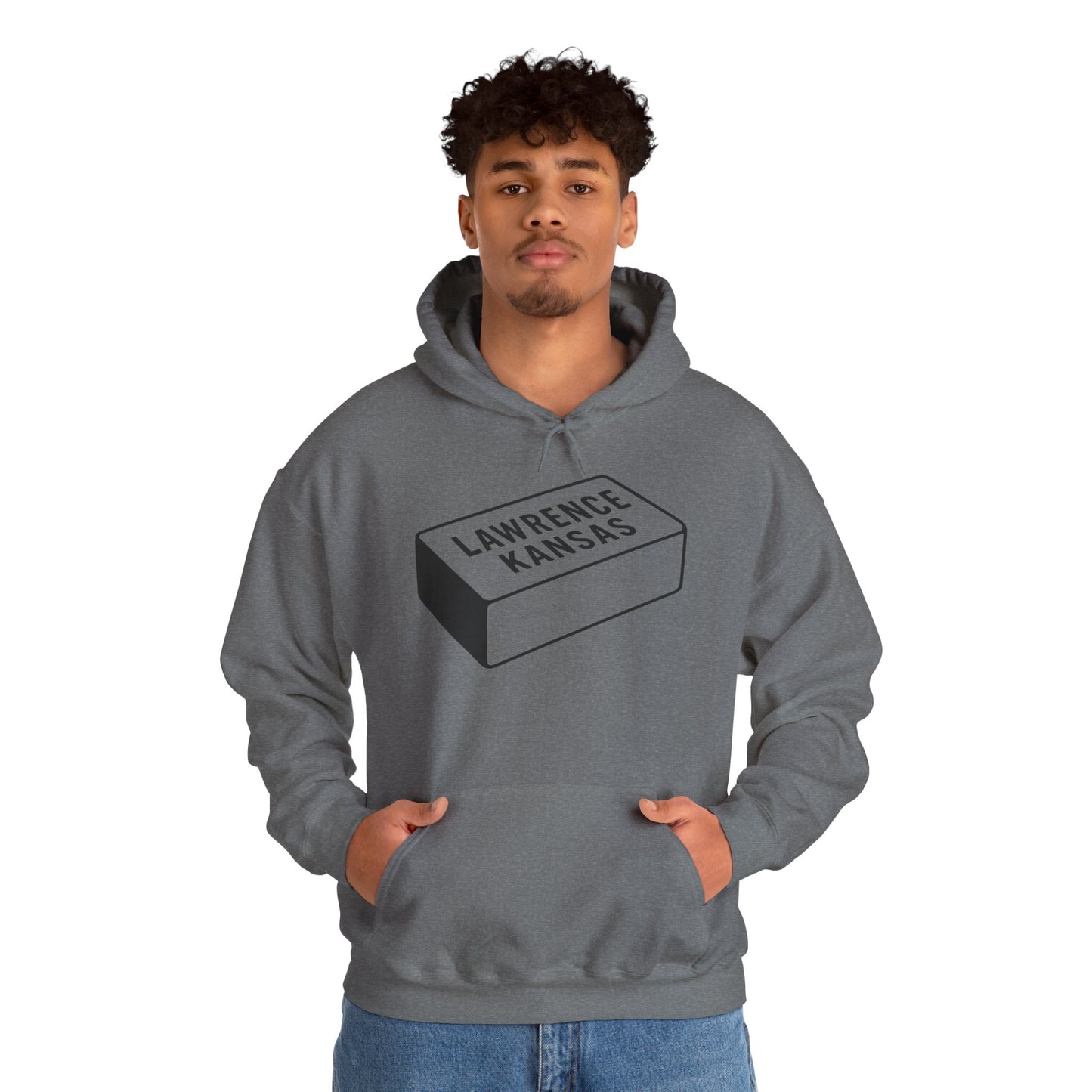 Lawrence Kansas Hoodie - Large Logo