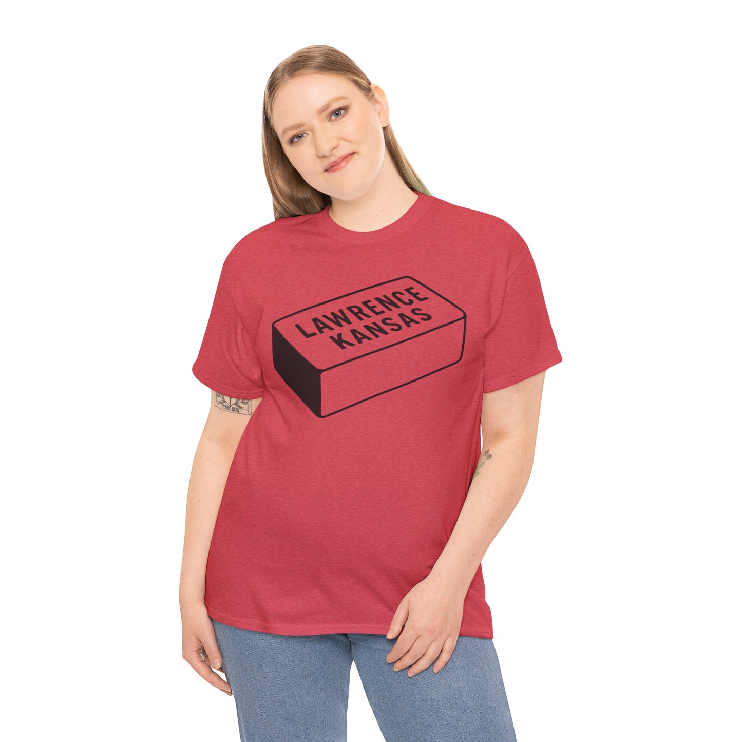Lawrence Kansas Brick Tee - Large Logo
