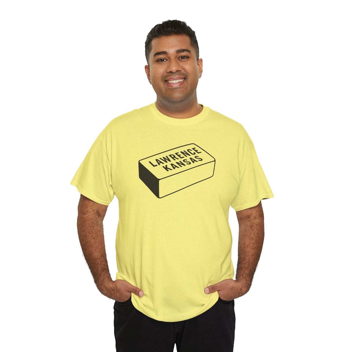 Lawrence Kansas Brick Tee - Small Logo