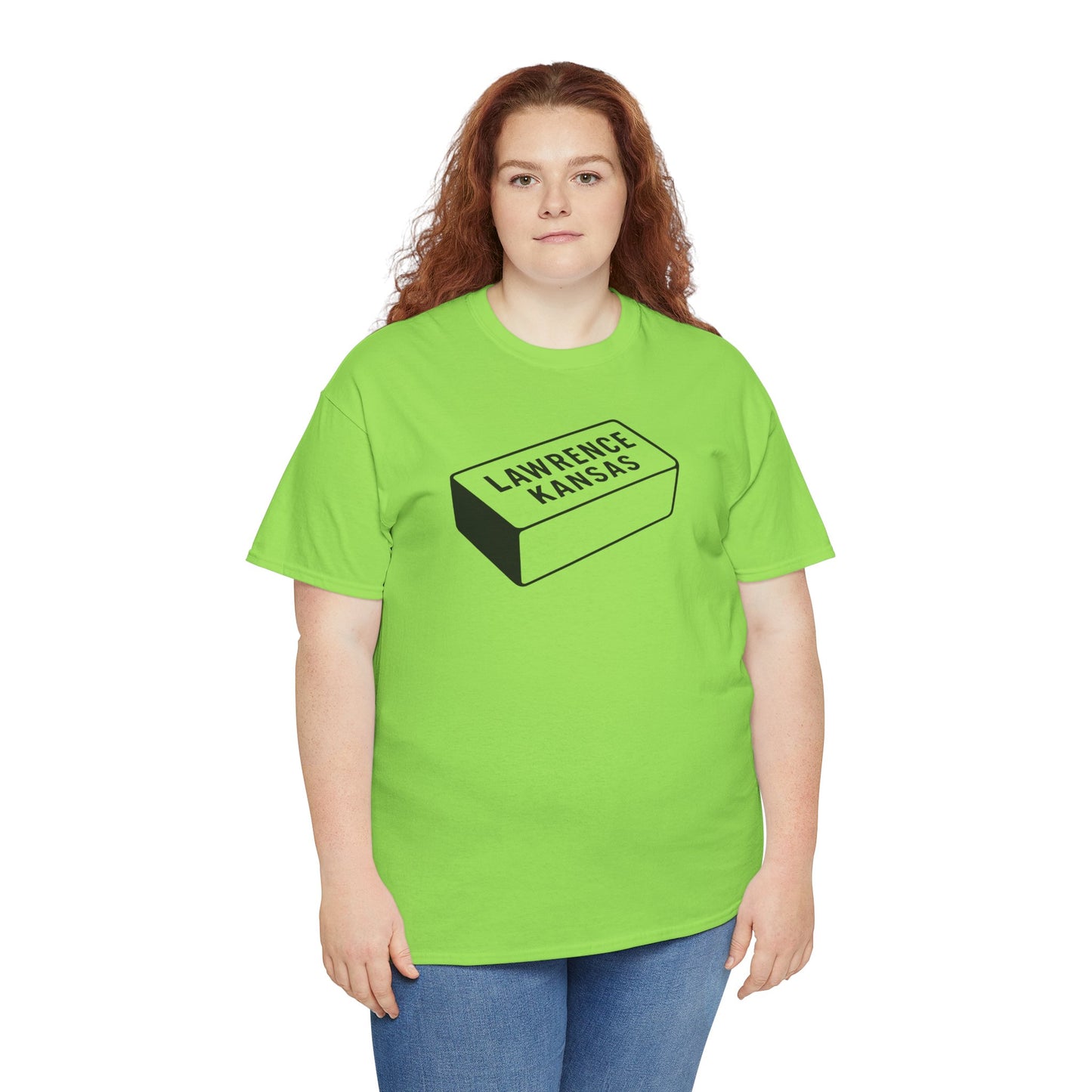 Lawrence Kansas Brick Tee - Small Logo
