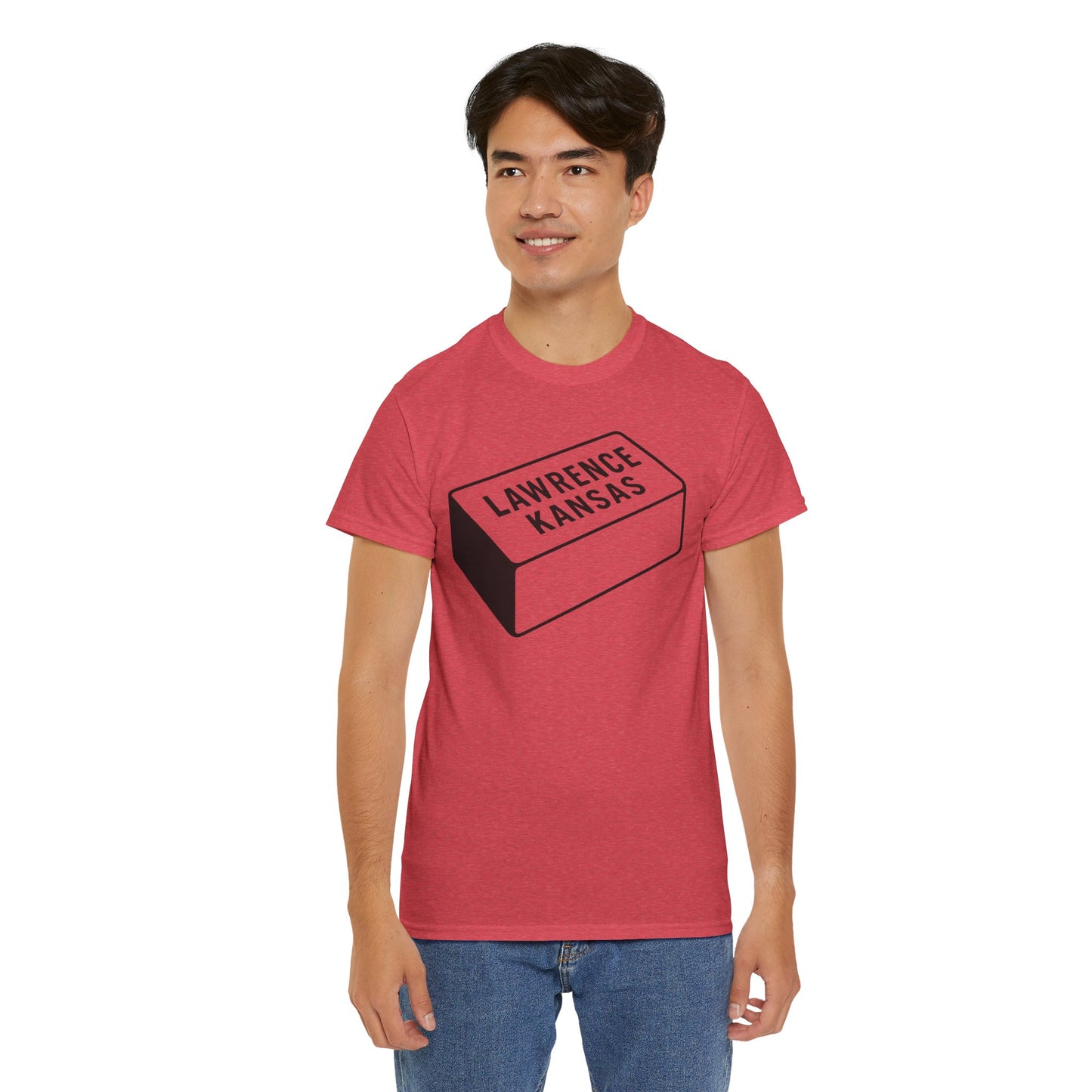 Lawrence Kansas Brick Tee - Large Logo