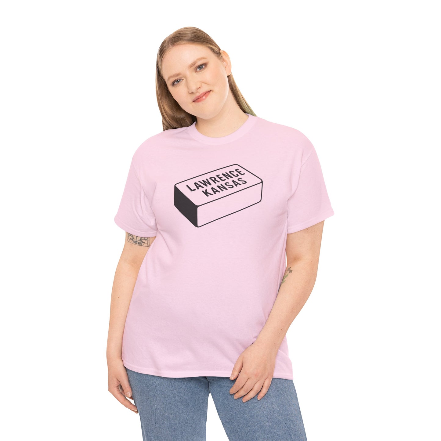 Lawrence Kansas Brick Tee - Small Logo
