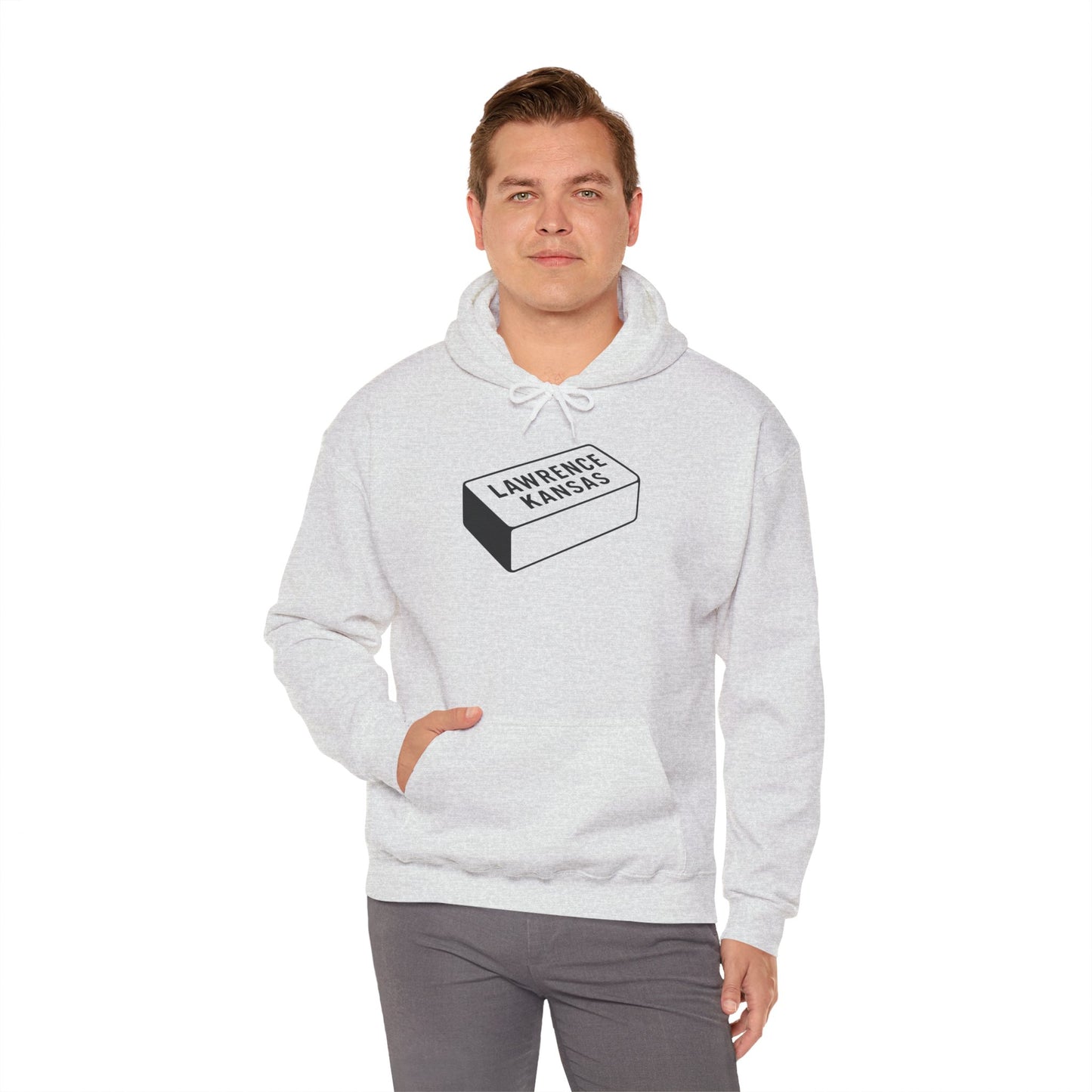 Lawrence Kansas Hoodie - Small Logo