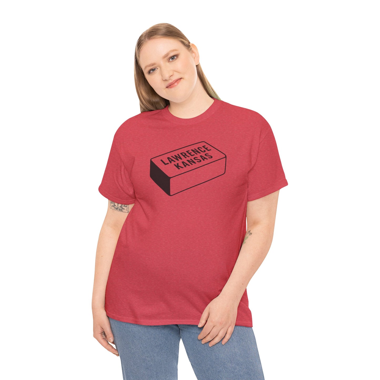 Lawrence Kansas Brick Tee - Small Logo