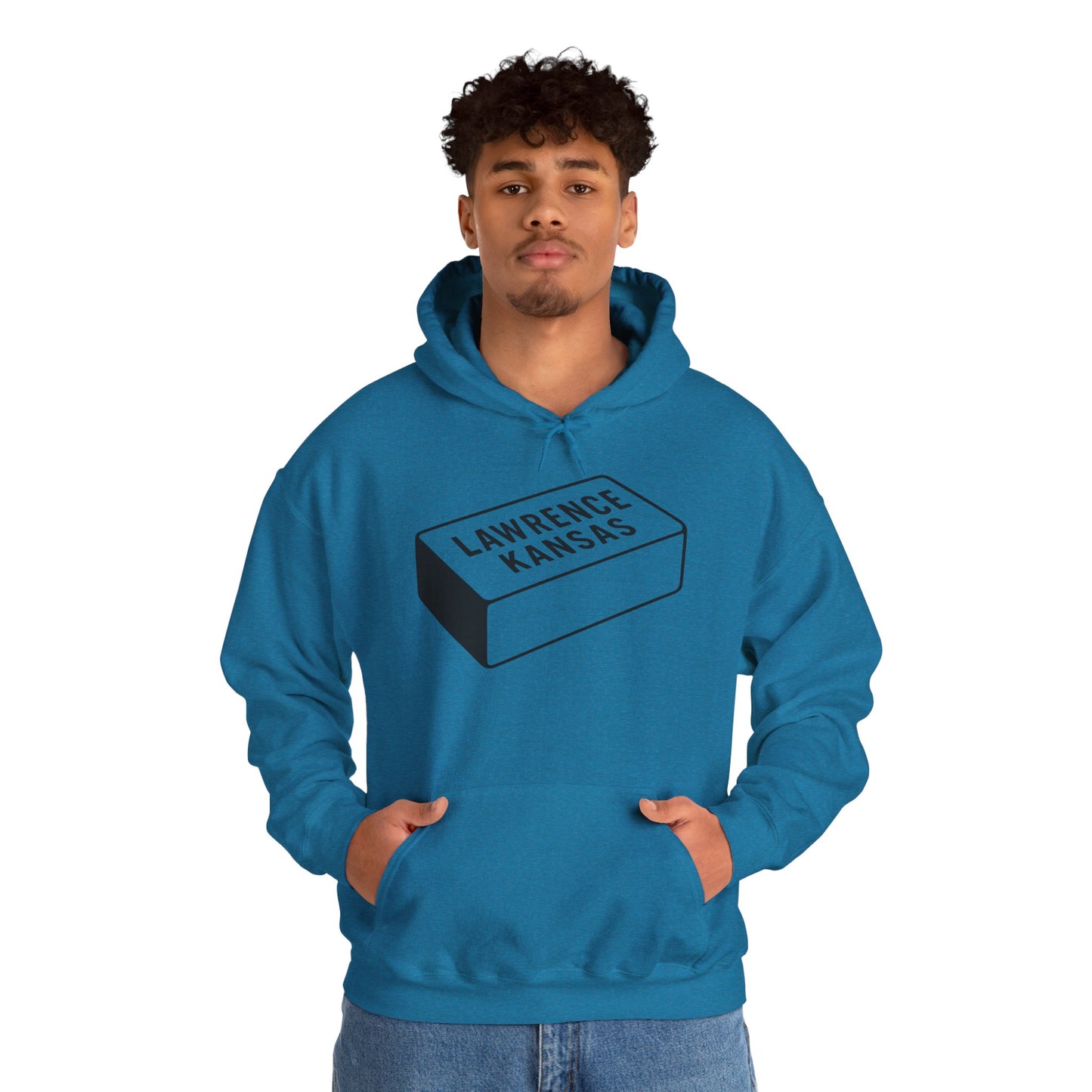 Lawrence Kansas Hoodie - Large Logo