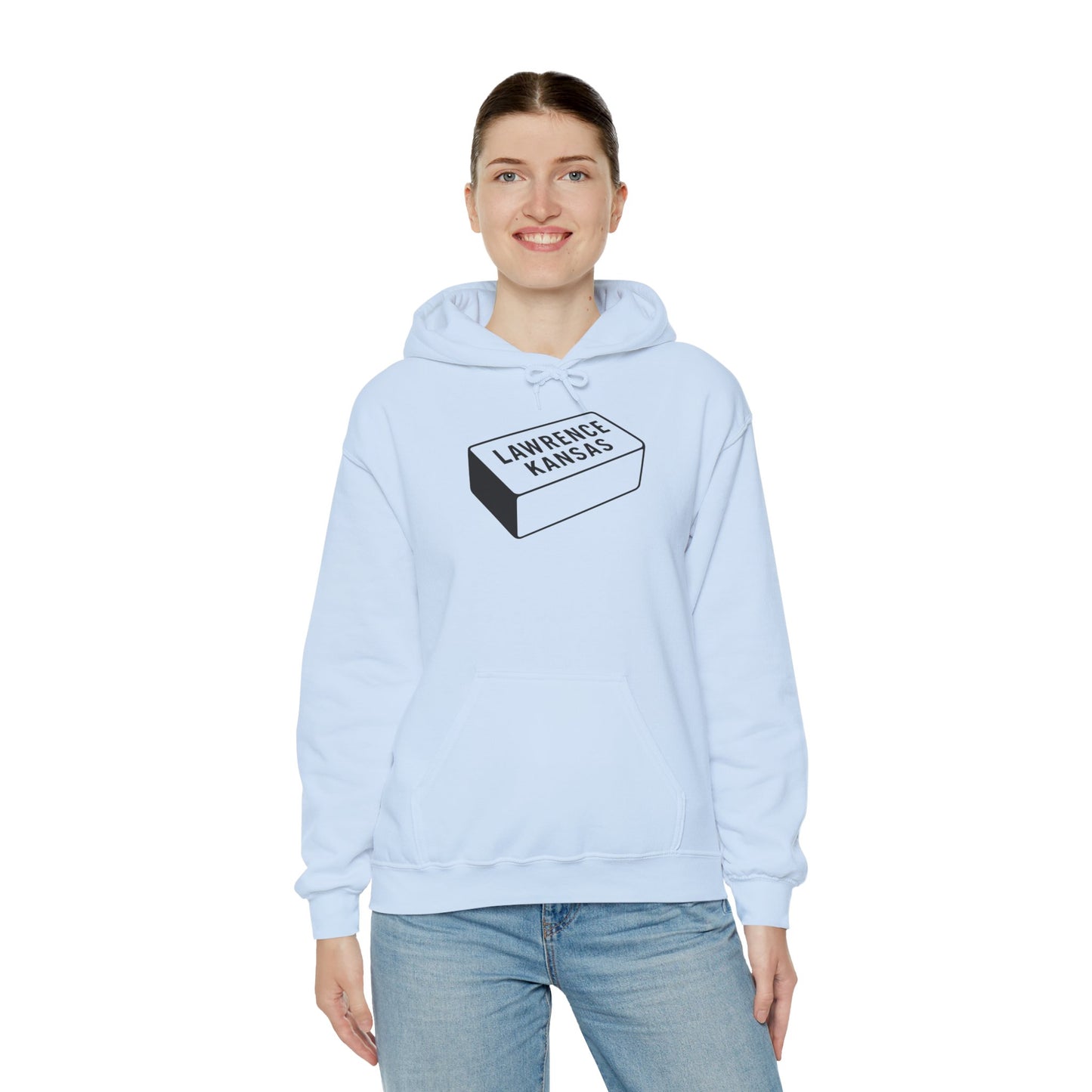 Lawrence Kansas Hoodie - Small Logo