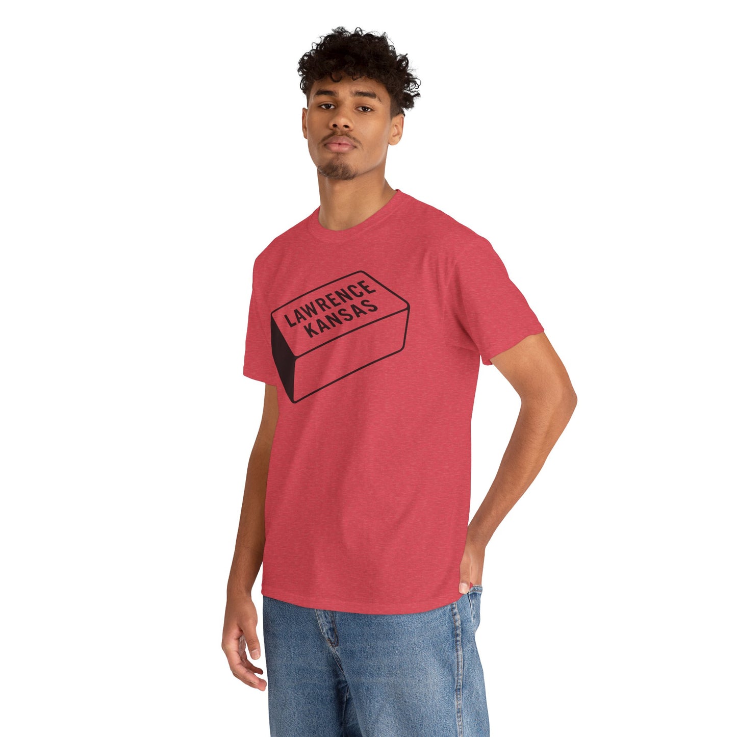 Lawrence Kansas Brick Tee - Large Logo
