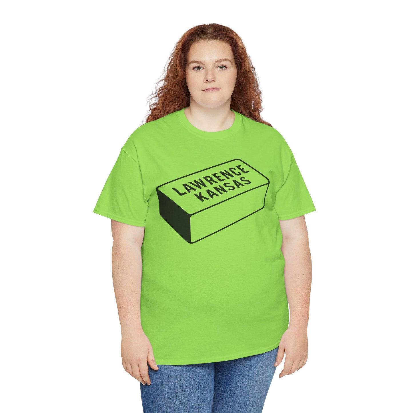 Lawrence Kansas Brick Tee - Large Logo