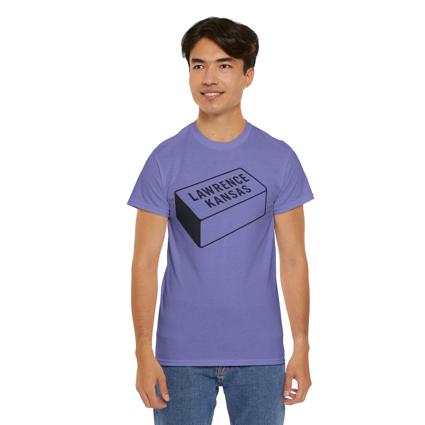 Lawrence Kansas Brick Tee - Large Logo
