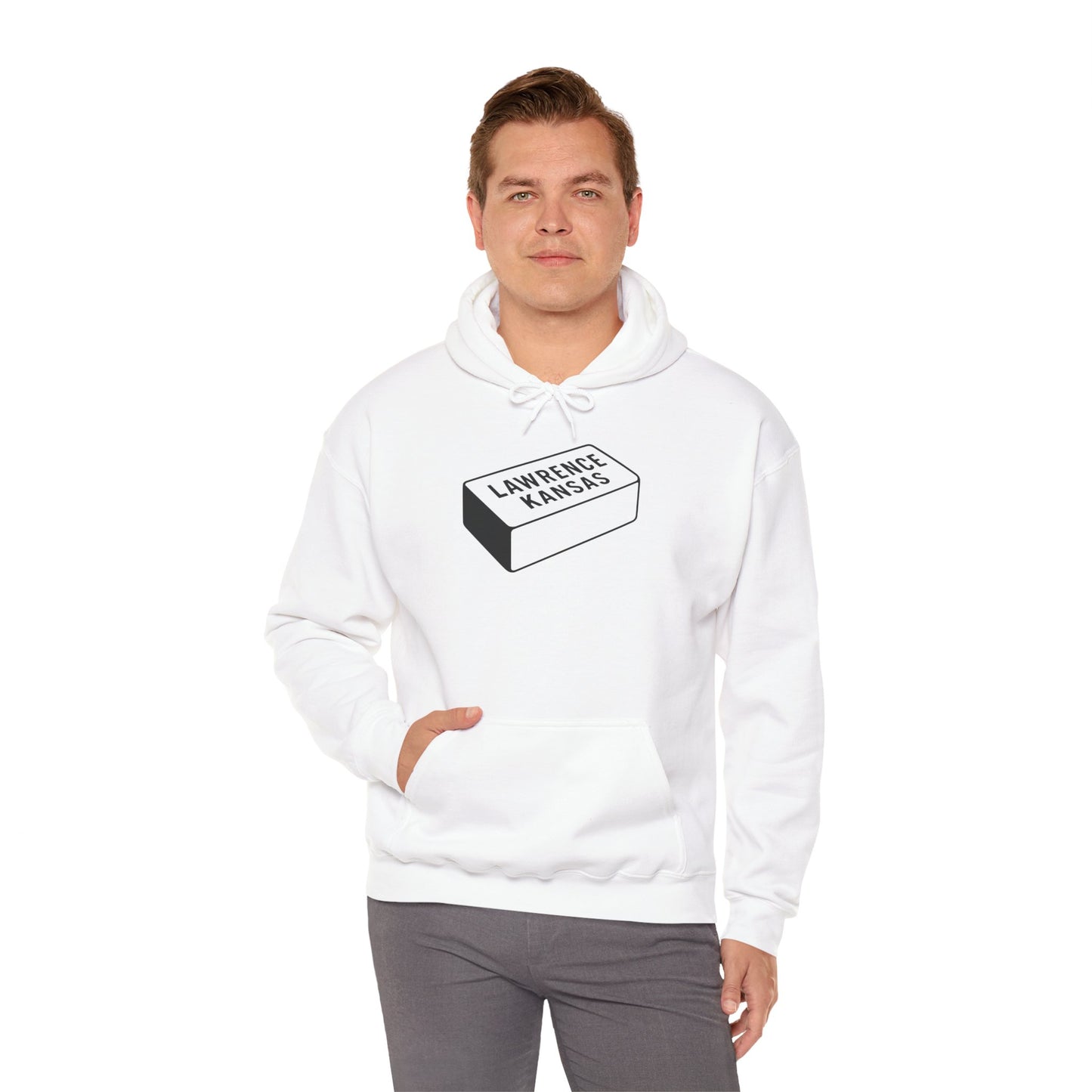 Lawrence Kansas Hoodie - Small Logo