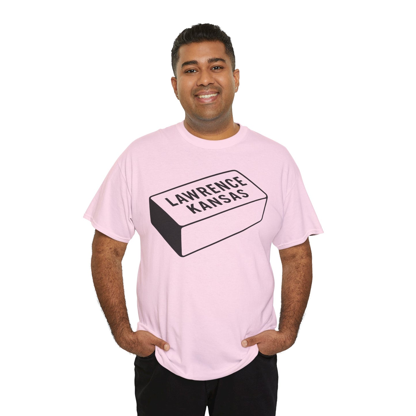Lawrence Kansas Brick Tee - Large Logo