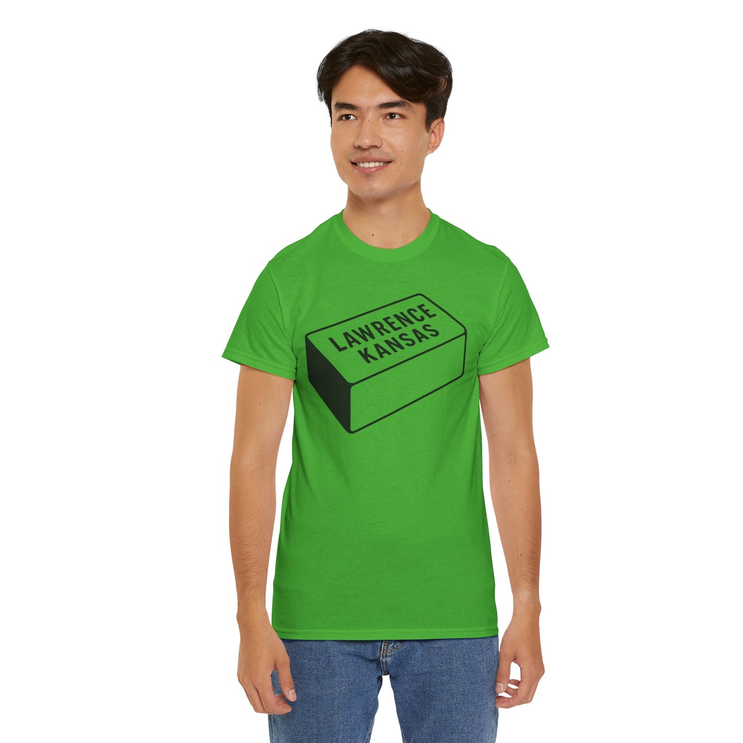 Lawrence Kansas Brick Tee - Large Logo