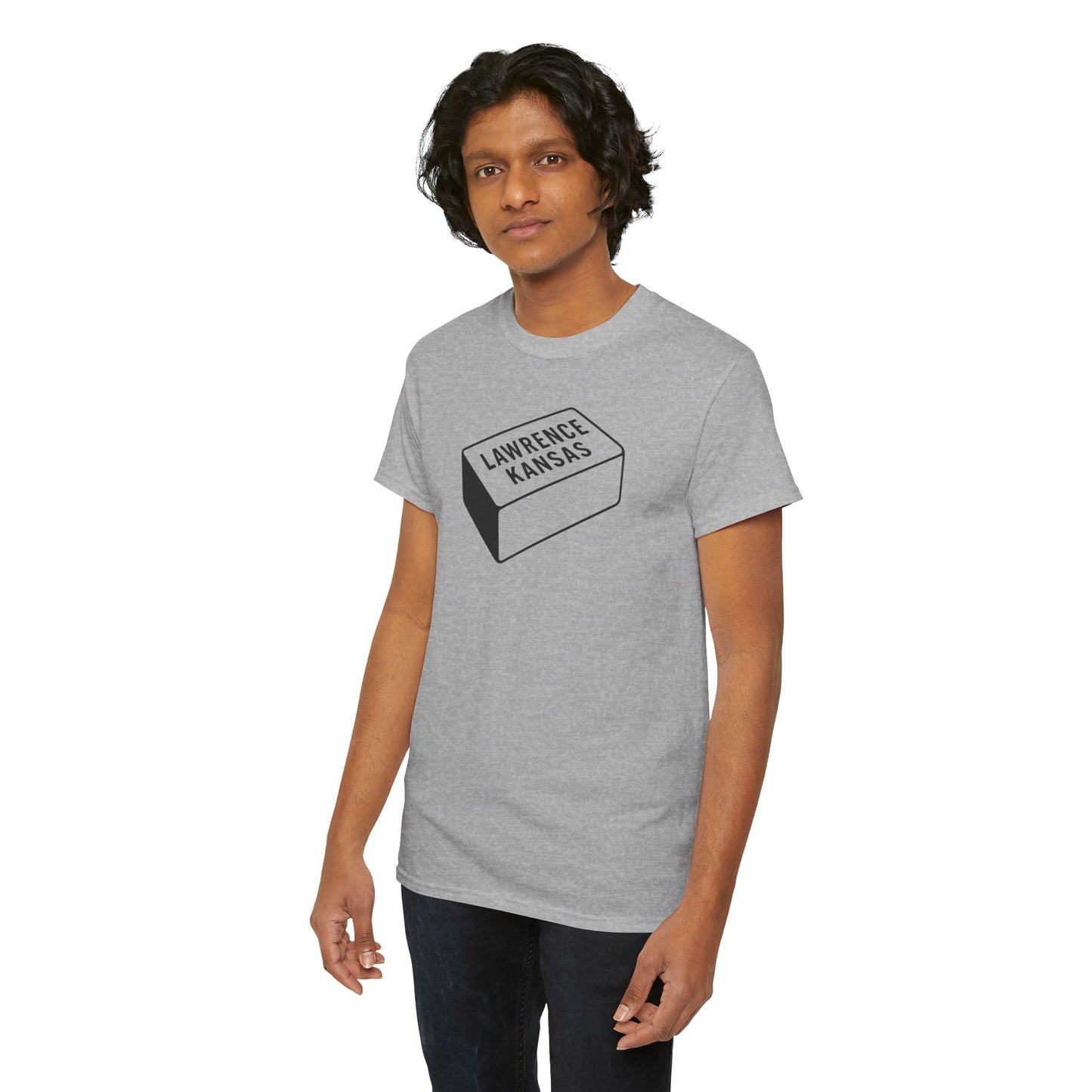 Lawrence Kansas Brick Tee - Small Logo