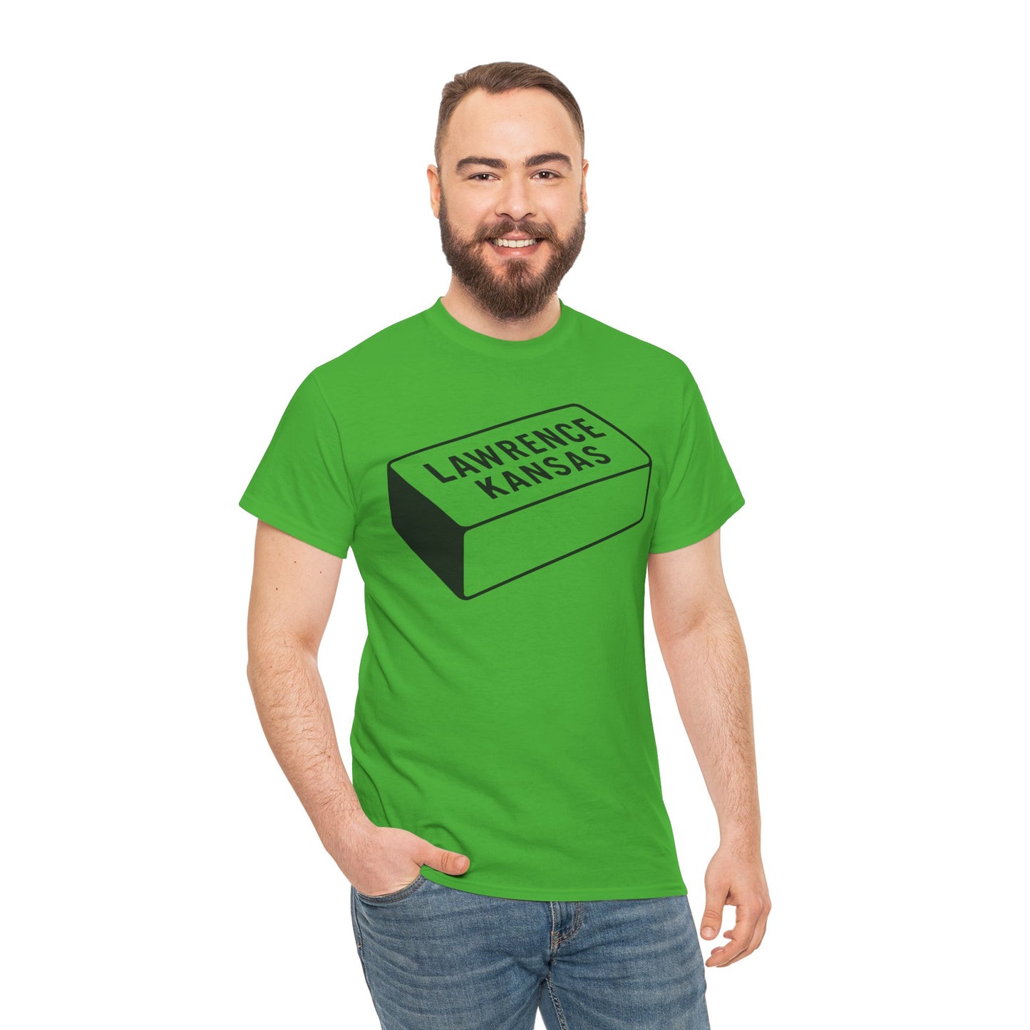 Lawrence Kansas Brick Tee - Large Logo