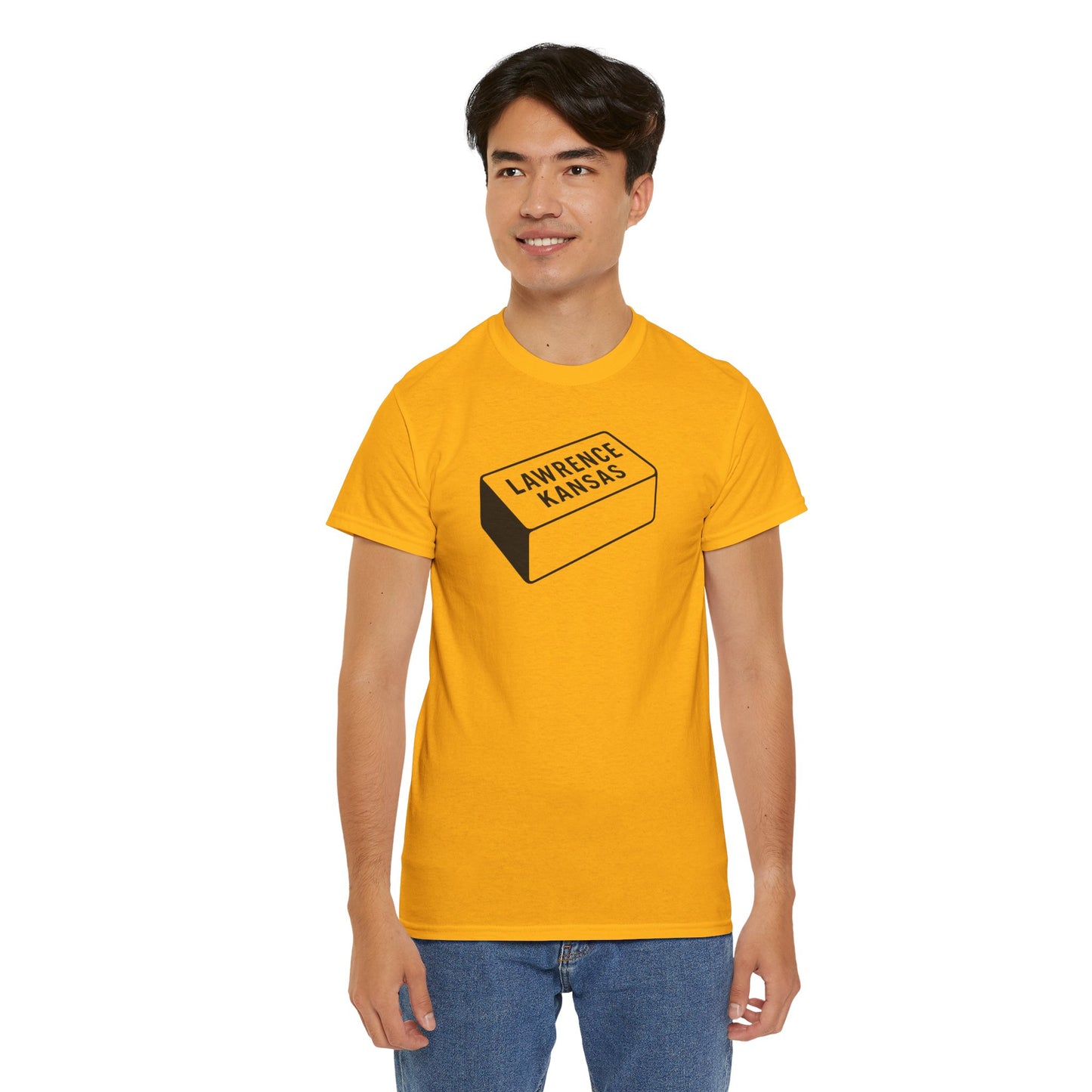 Lawrence Kansas Brick Tee - Small Logo