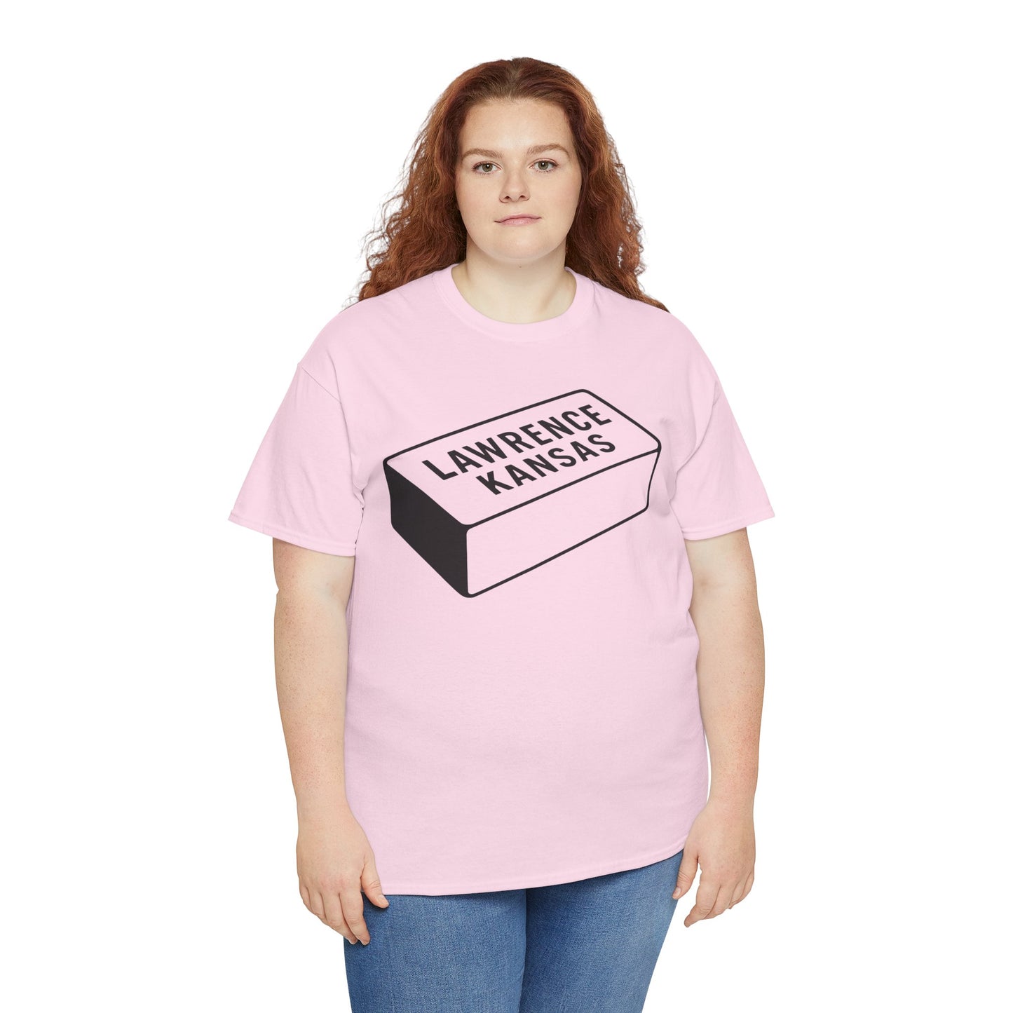 Lawrence Kansas Brick Tee - Large Logo