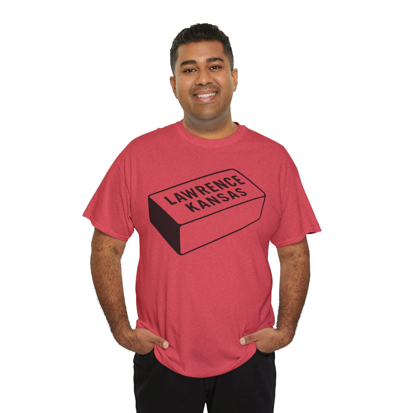 Lawrence Kansas Brick Tee - Large Logo