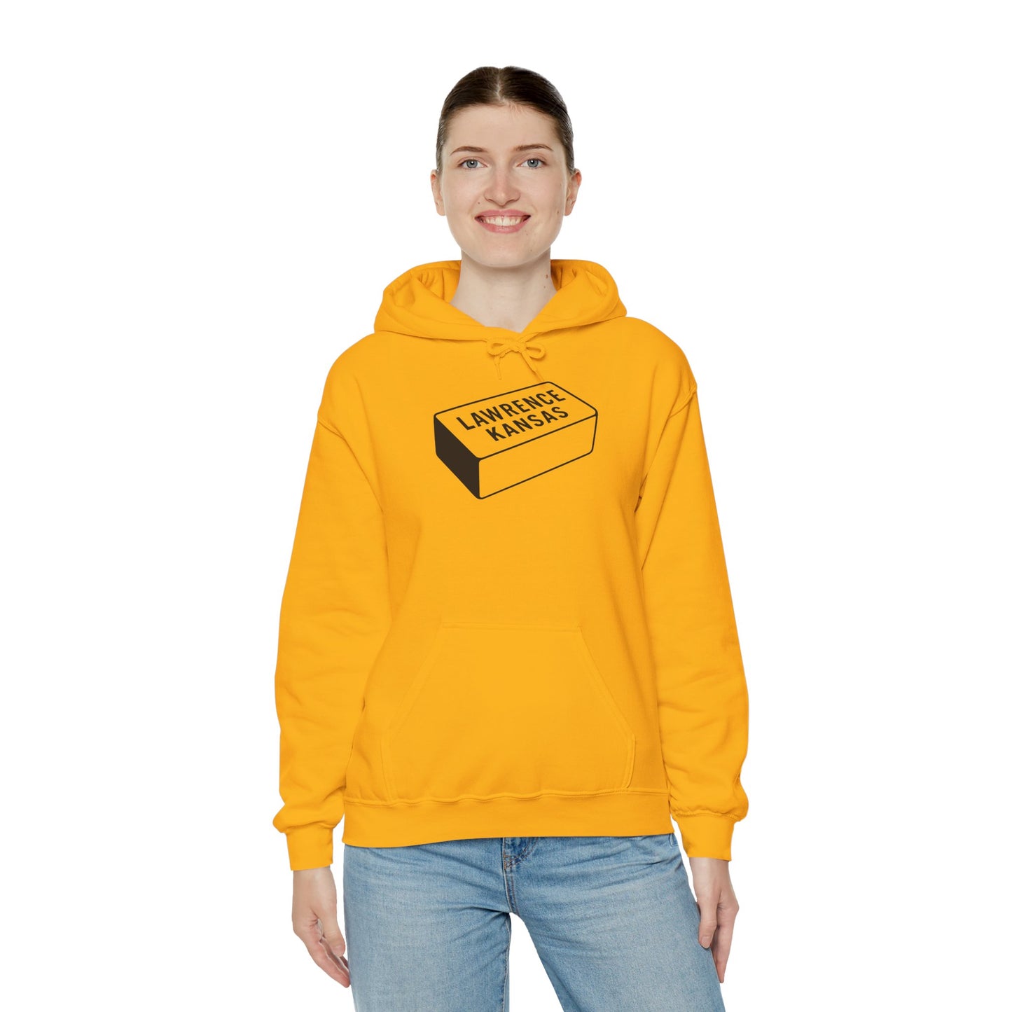 Lawrence Kansas Hoodie - Small Logo