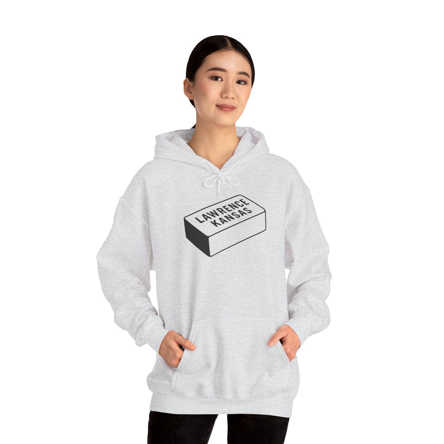 Lawrence Kansas Hoodie - Small Logo