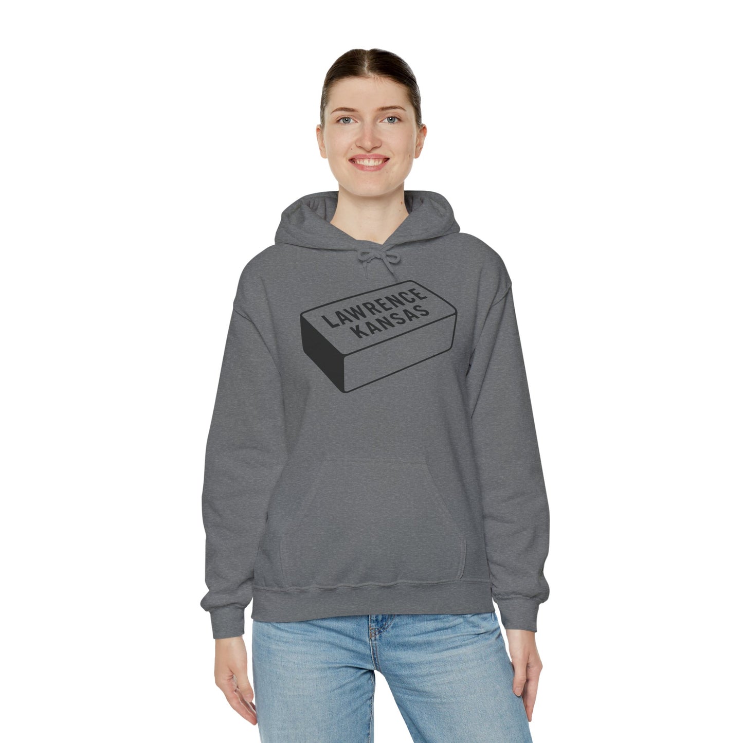 Lawrence Kansas Hoodie - Large Logo