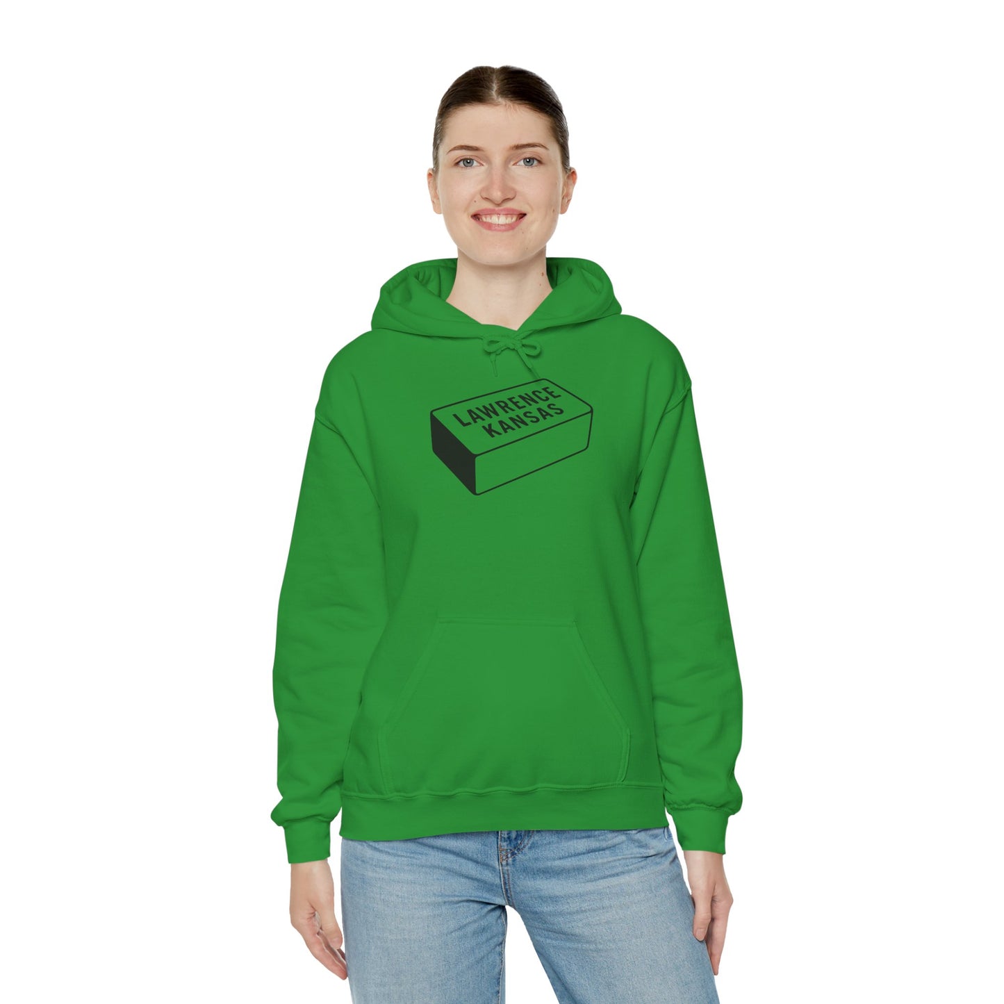 Lawrence Kansas Hoodie - Small Logo