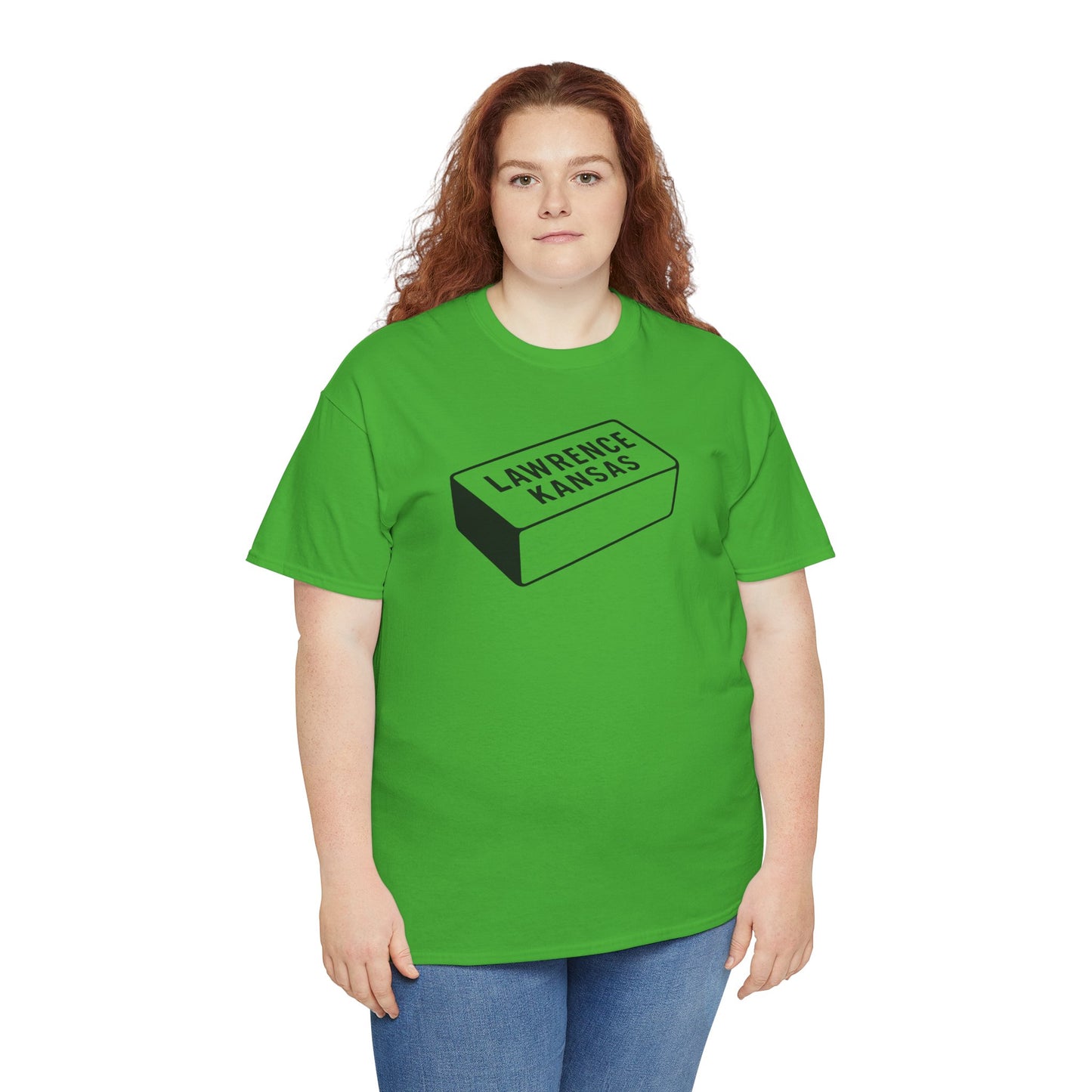 Lawrence Kansas Brick Tee - Small Logo