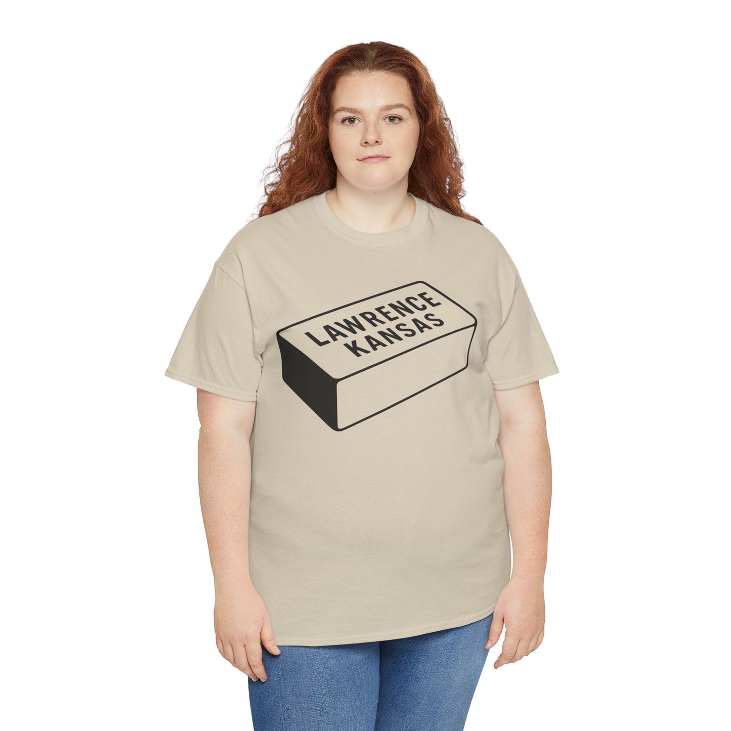 Lawrence Kansas Brick Tee - Large Logo