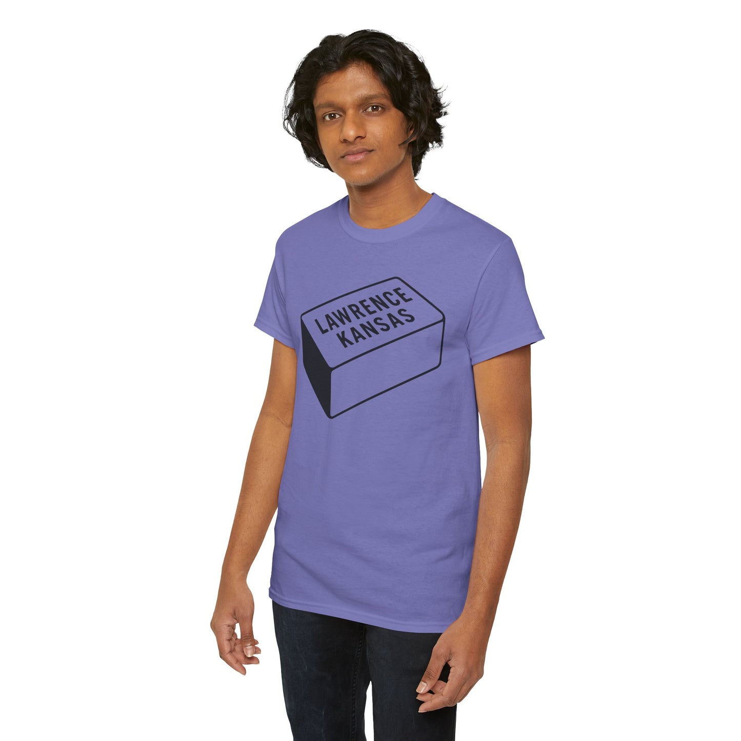 Lawrence Kansas Brick Tee - Large Logo