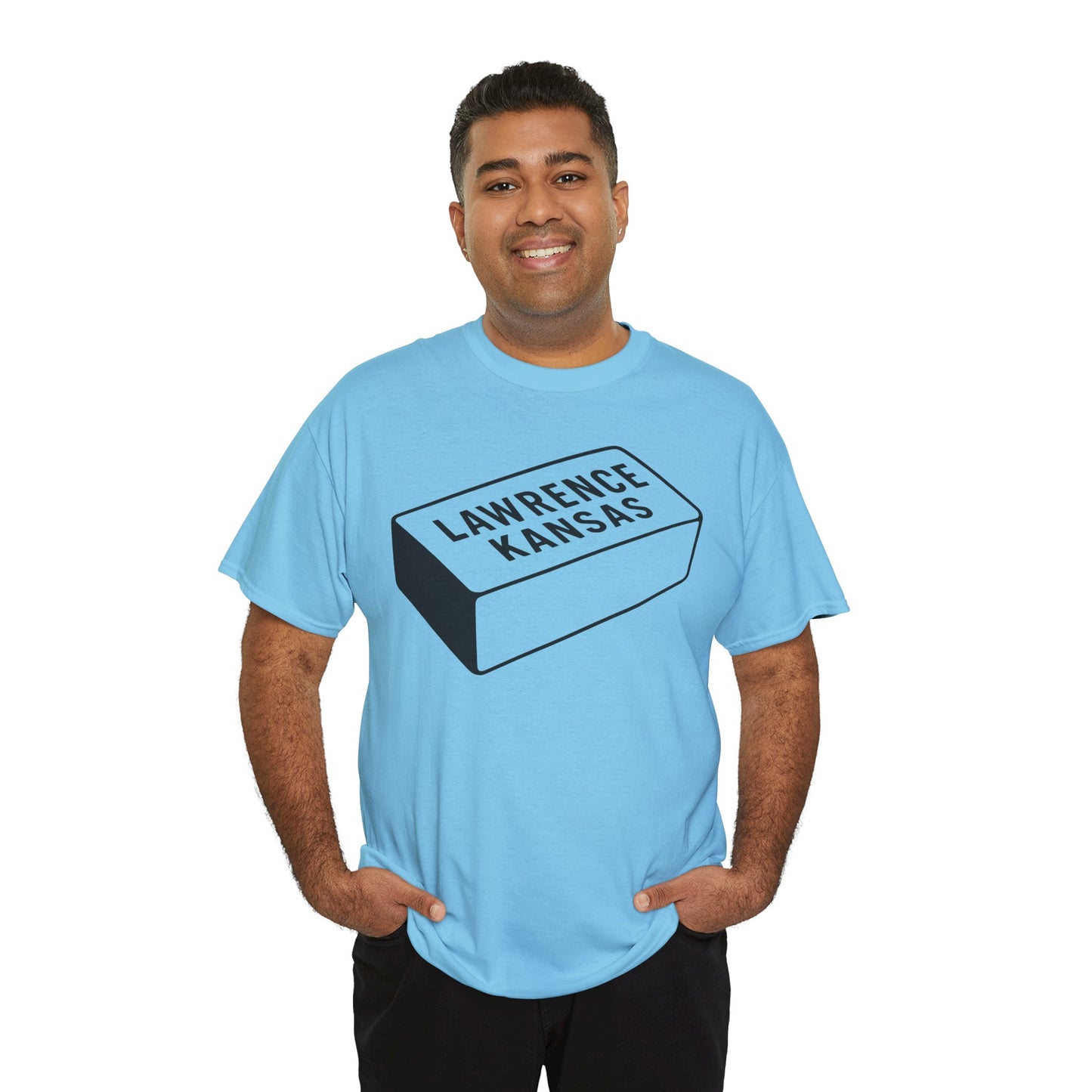 Lawrence Kansas Brick Tee - Large Logo