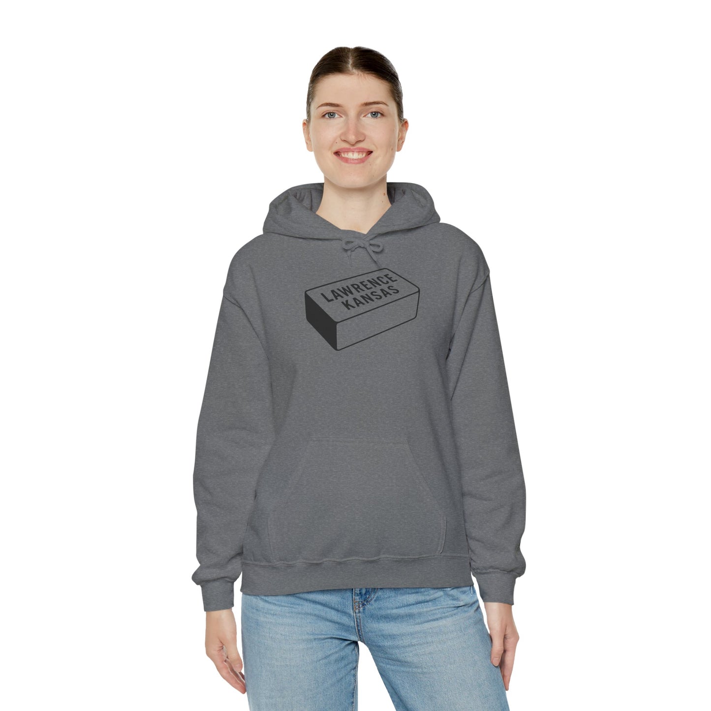 Lawrence Kansas Hoodie - Small Logo