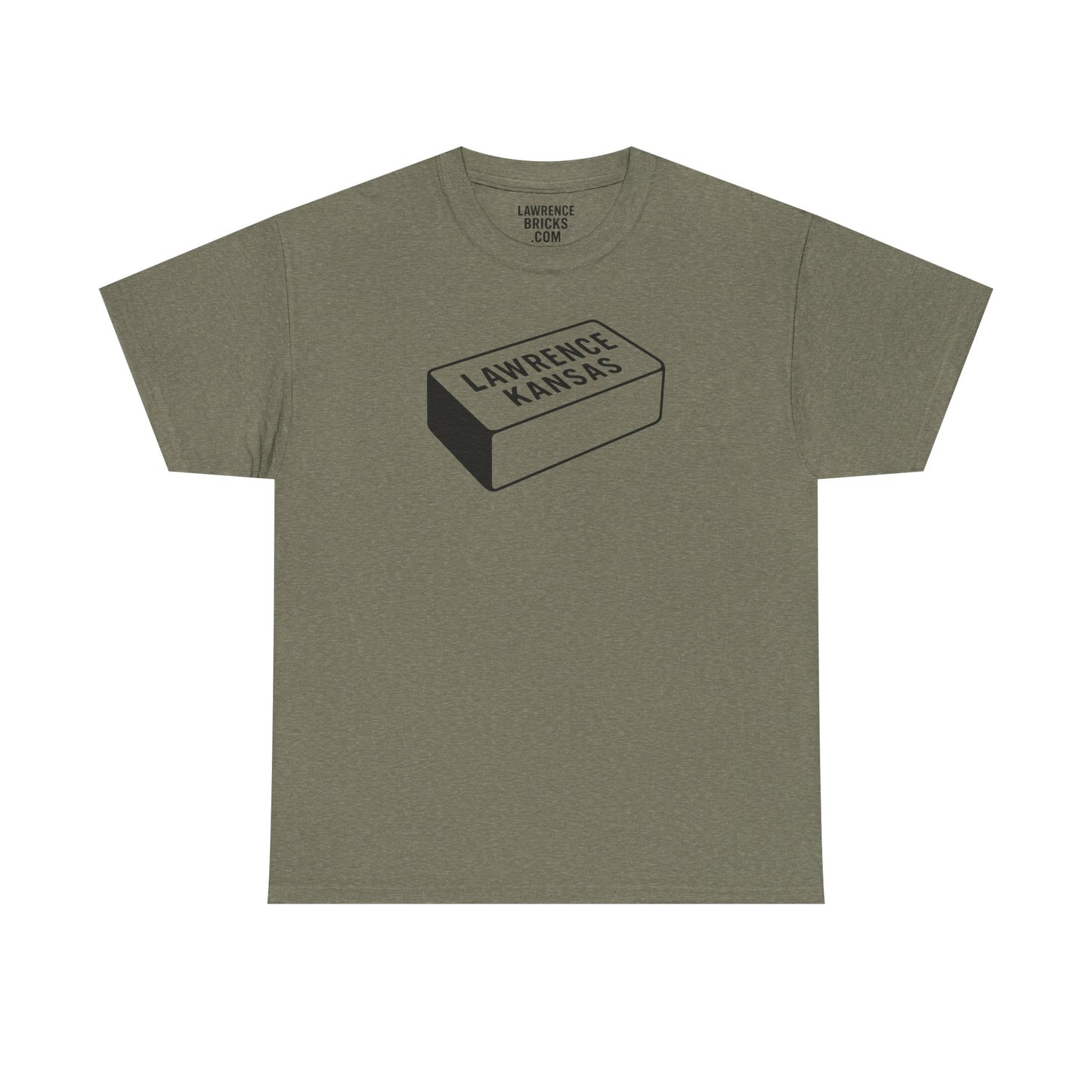 Lawrence Kansas Brick Tee - Small Logo