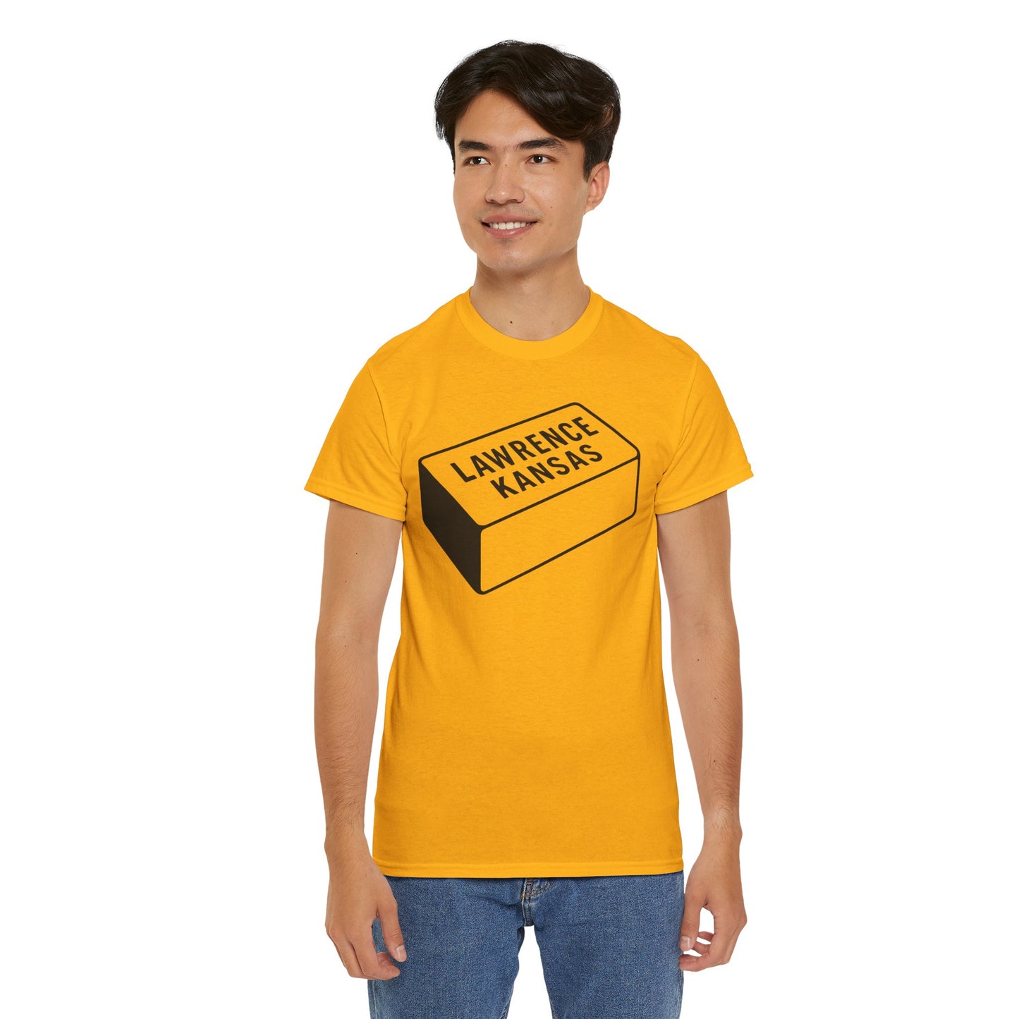 Lawrence Kansas Brick Tee - Large Logo