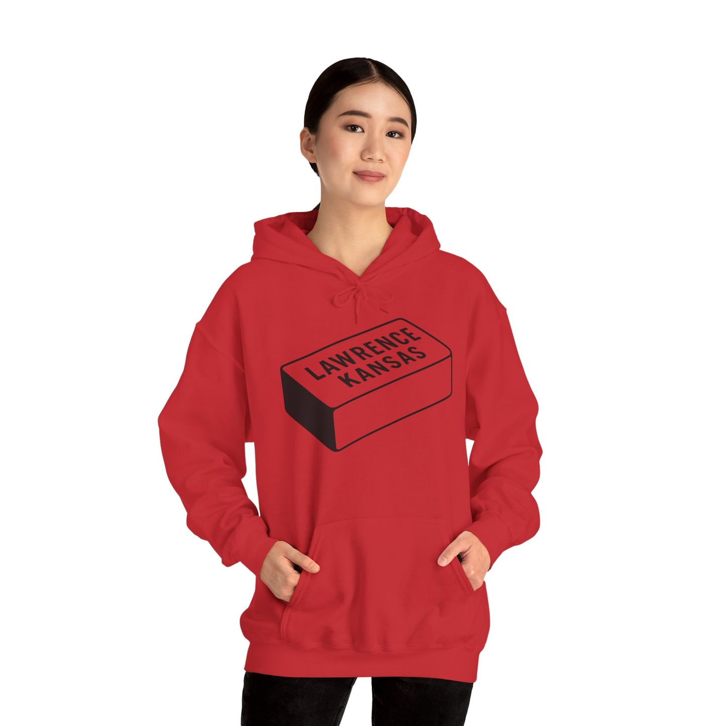 Lawrence Kansas Hoodie - Large Logo