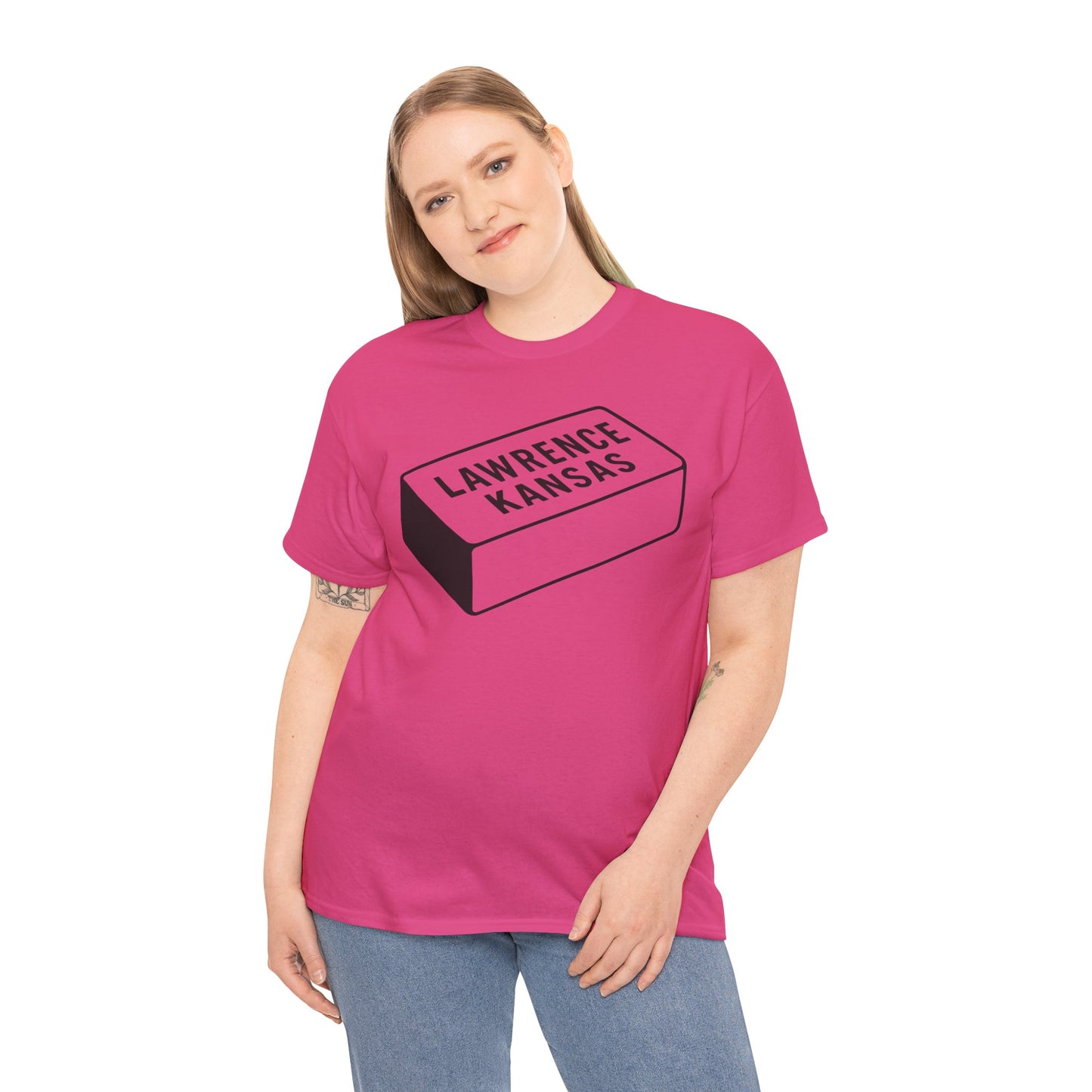 Lawrence Kansas Brick Tee - Large Logo