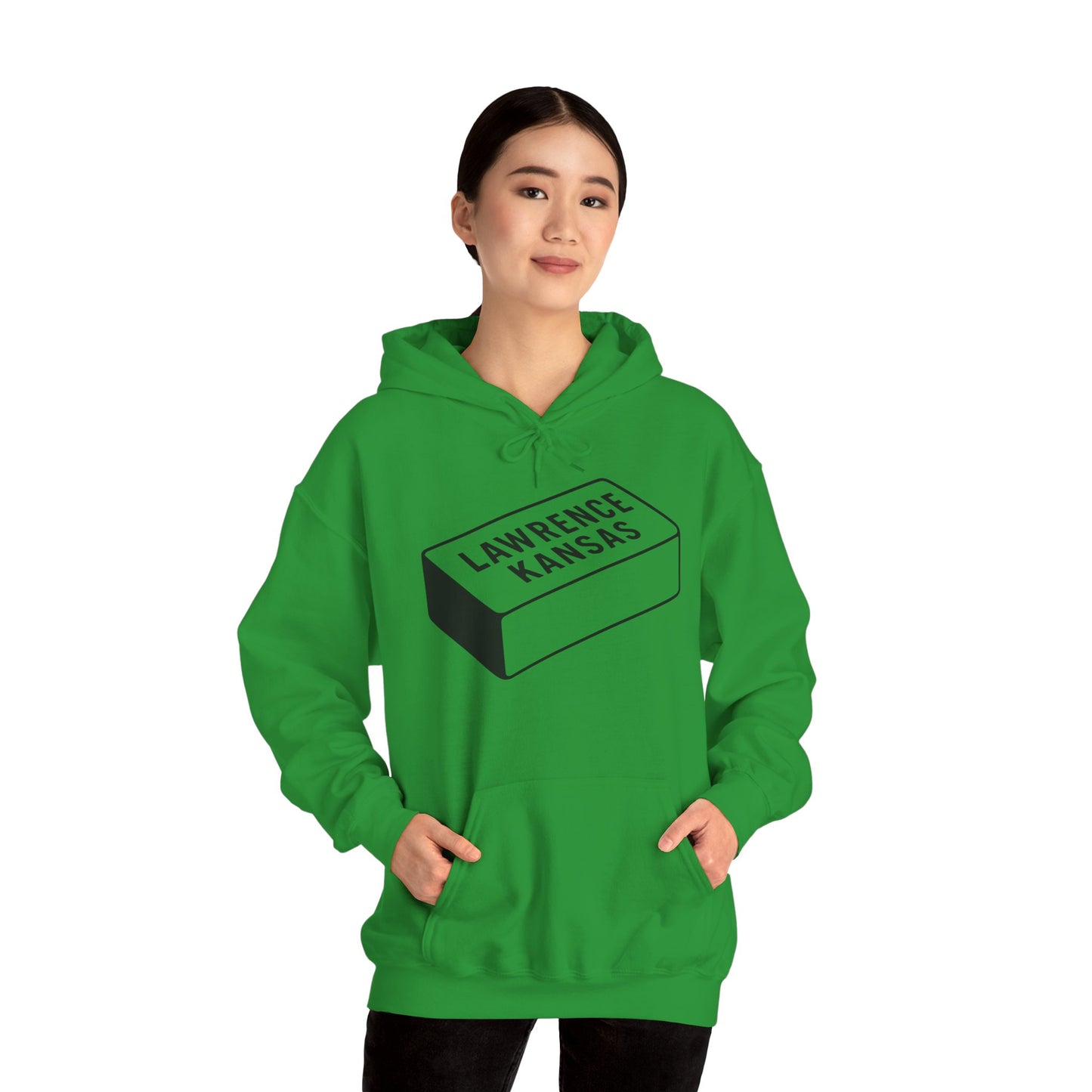 Lawrence Kansas Hoodie - Large Logo