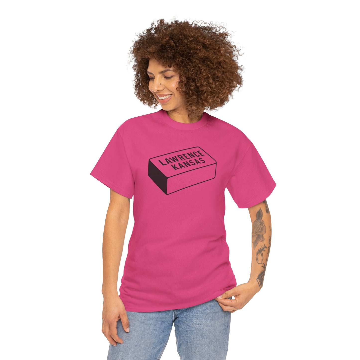 Lawrence Kansas Brick Tee - Small Logo
