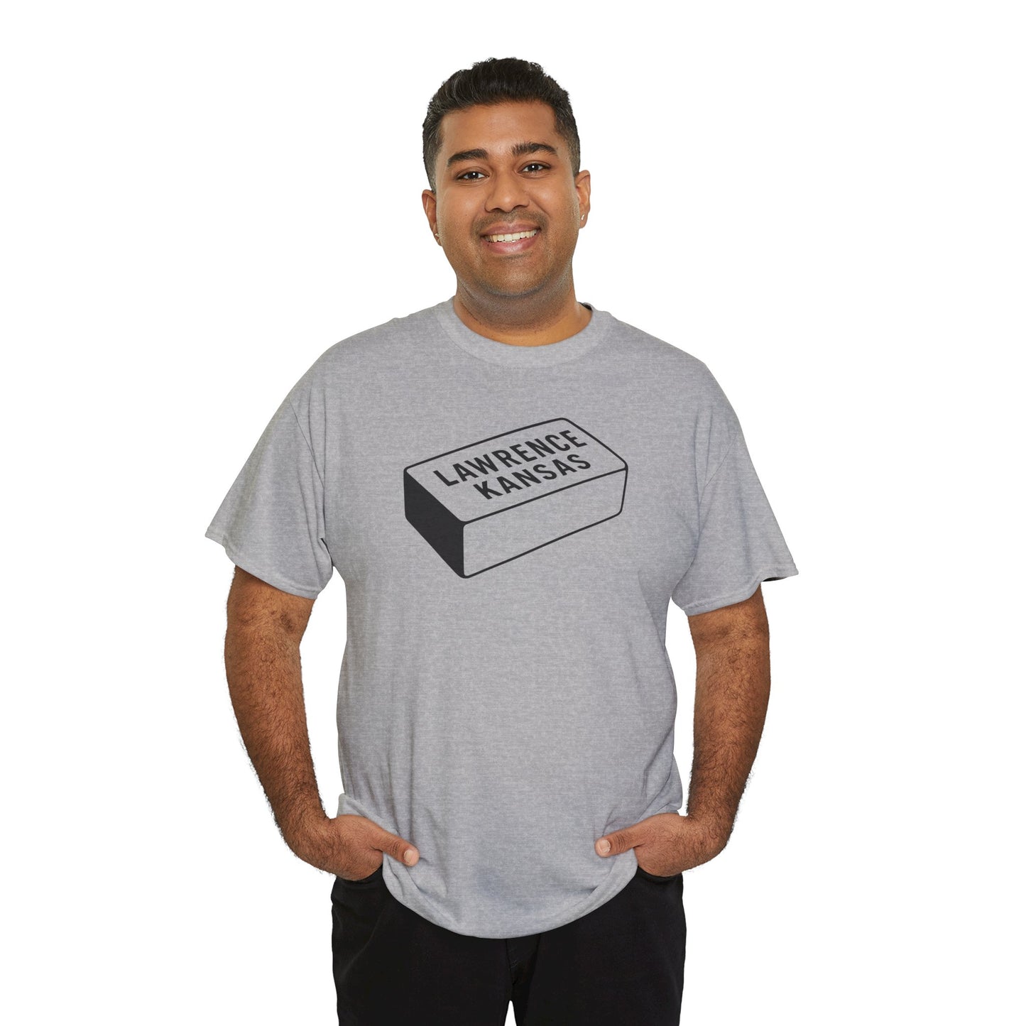 Lawrence Kansas Brick Tee - Small Logo