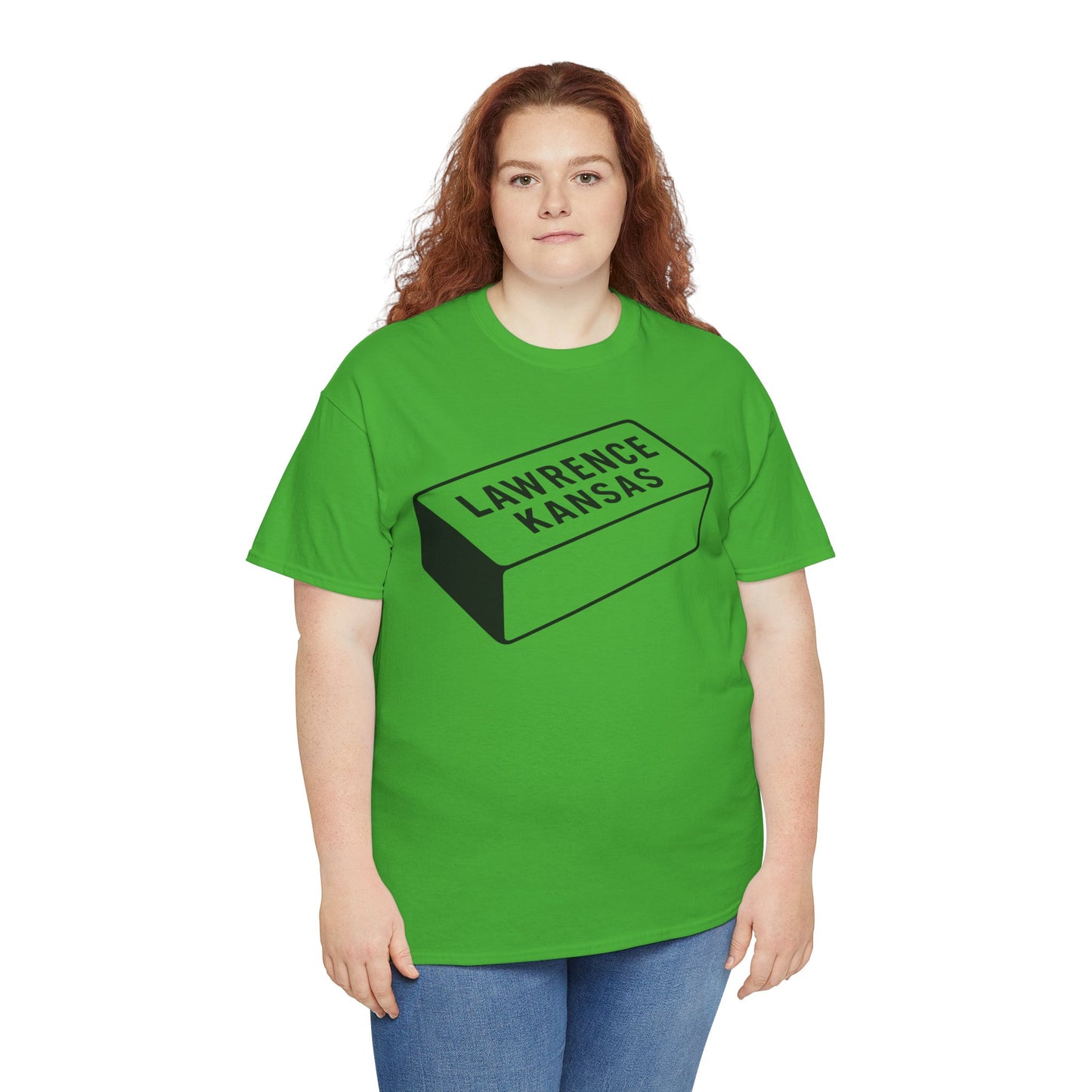 Lawrence Kansas Brick Tee - Large Logo