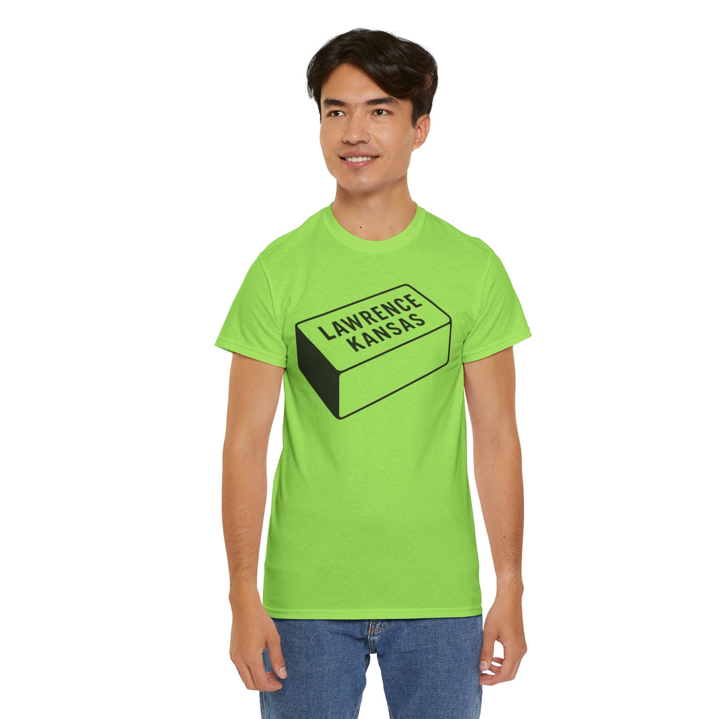 Lawrence Kansas Brick Tee - Large Logo
