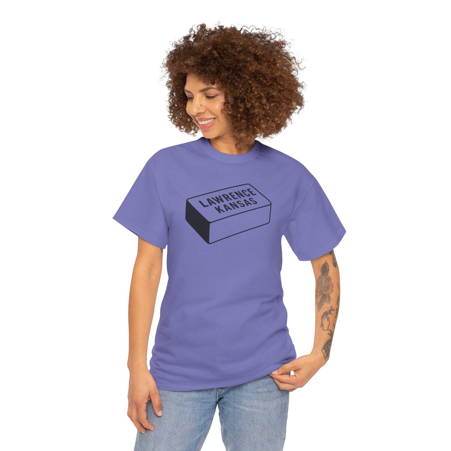 Lawrence Kansas Brick Tee - Small Logo