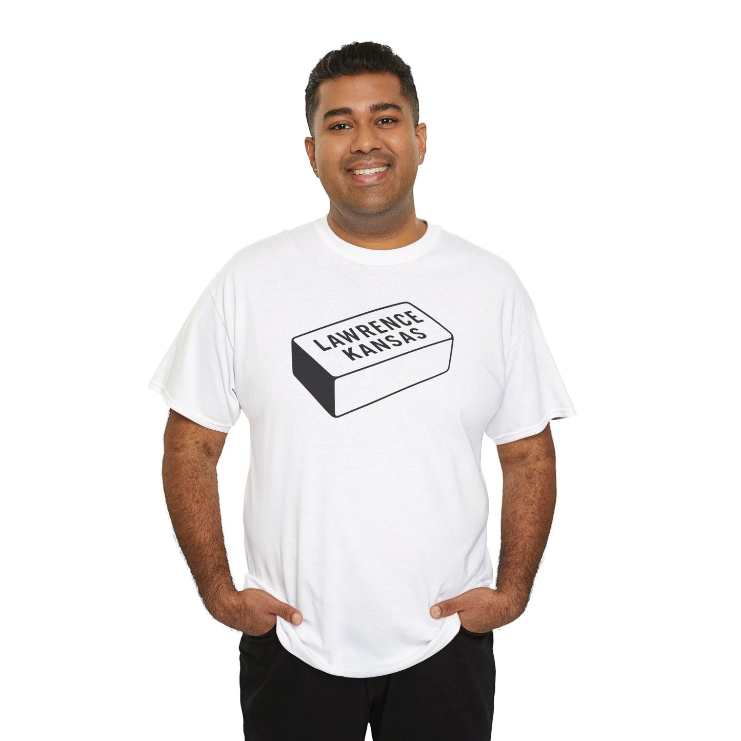 Lawrence Kansas Brick Tee - Small Logo
