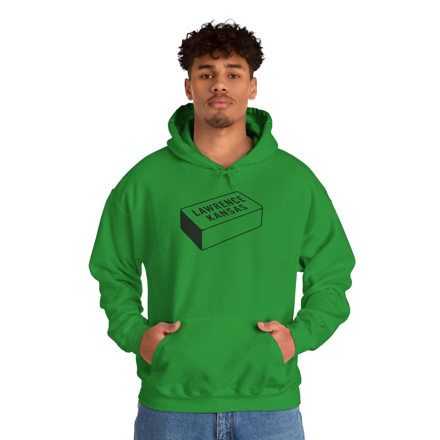 Lawrence Kansas Hoodie - Small Logo