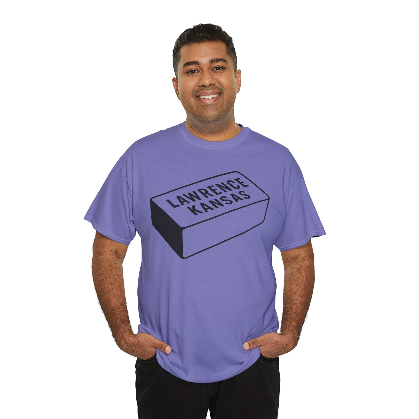 Lawrence Kansas Brick Tee - Large Logo