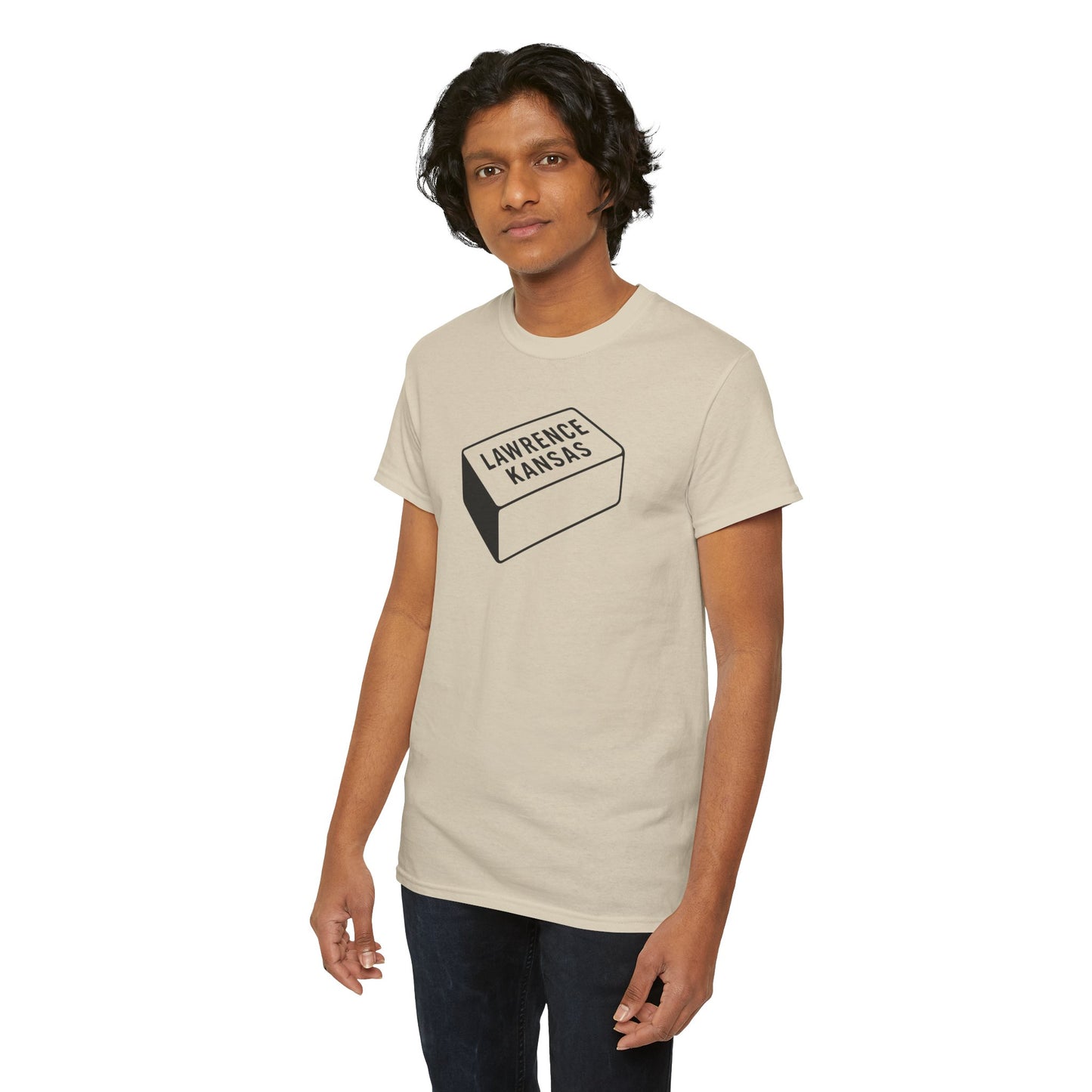 Lawrence Kansas Brick Tee - Small Logo