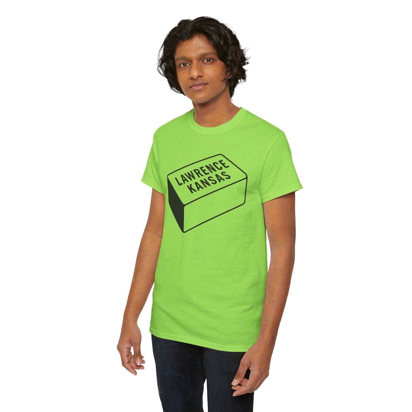 Lawrence Kansas Brick Tee - Large Logo