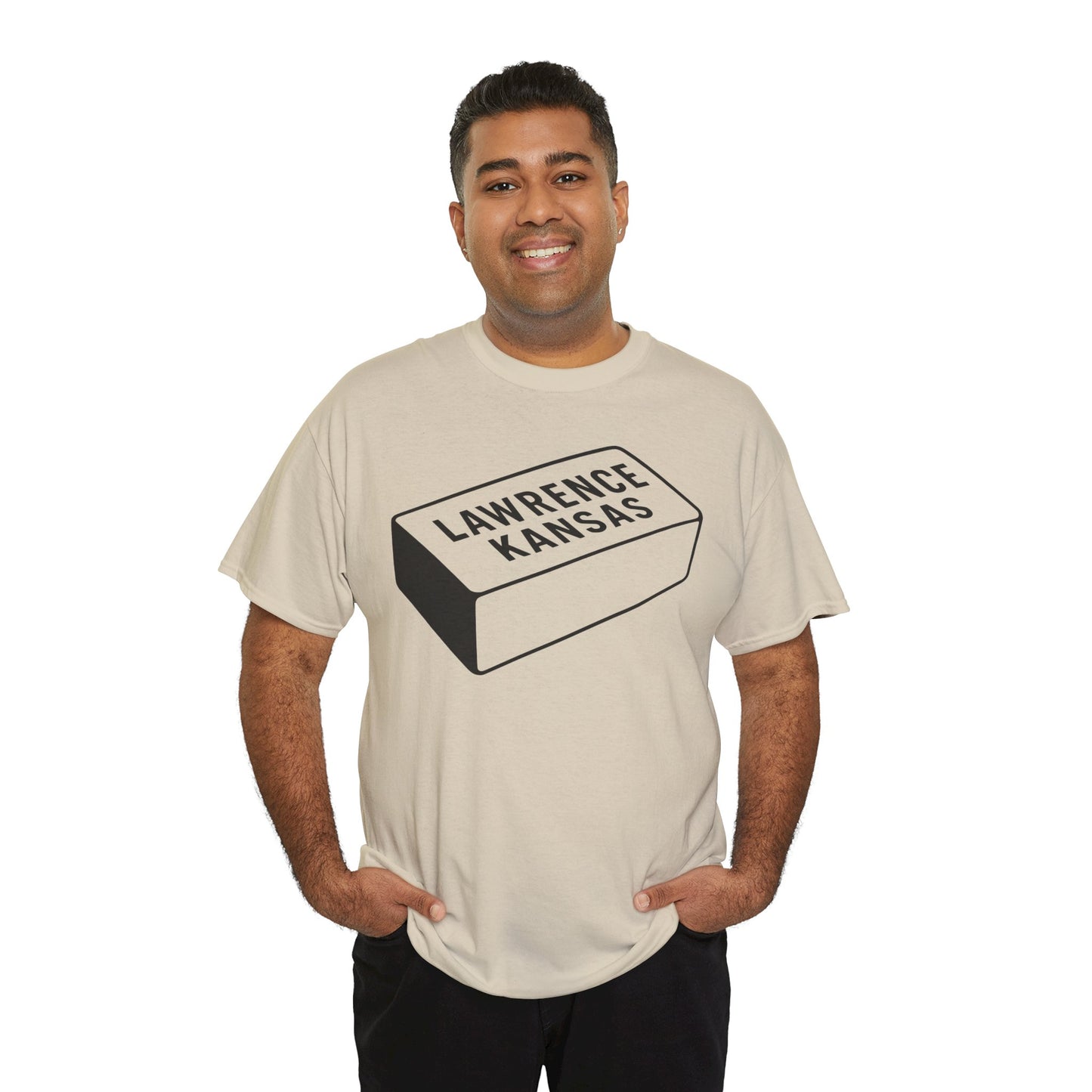 Lawrence Kansas Brick Tee - Large Logo