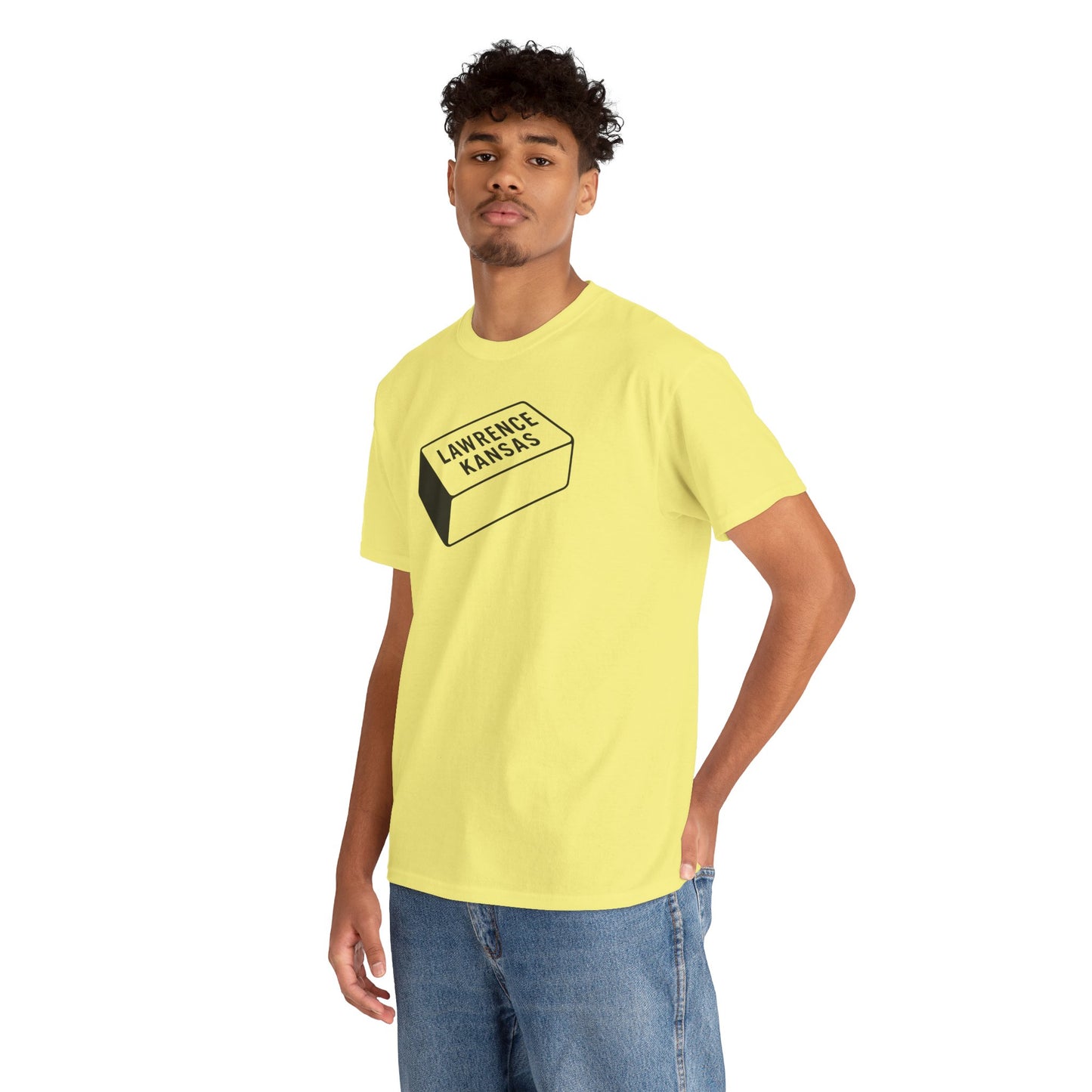 Lawrence Kansas Brick Tee - Small Logo
